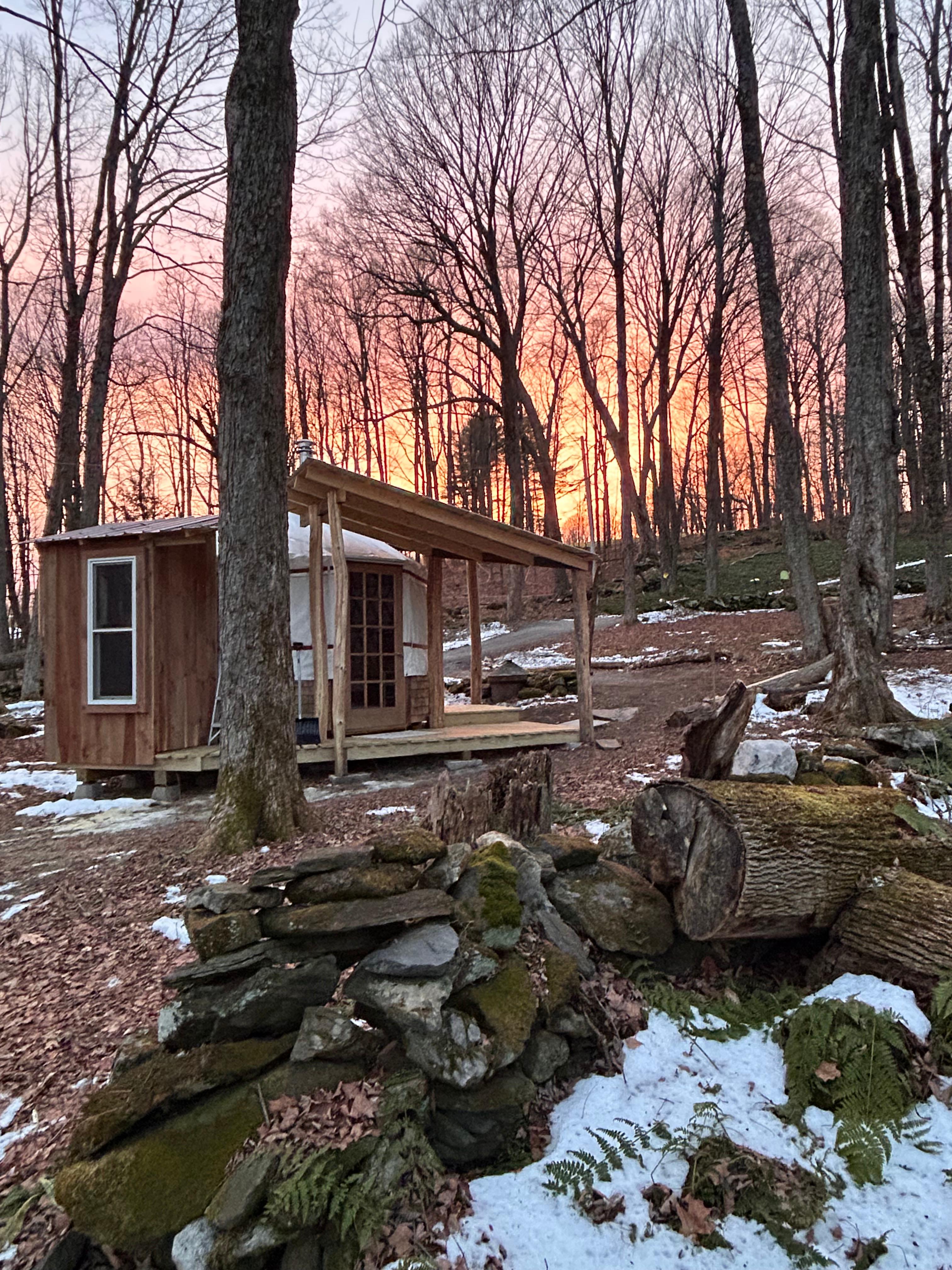 Wildly Peaceful Putney Yurt.