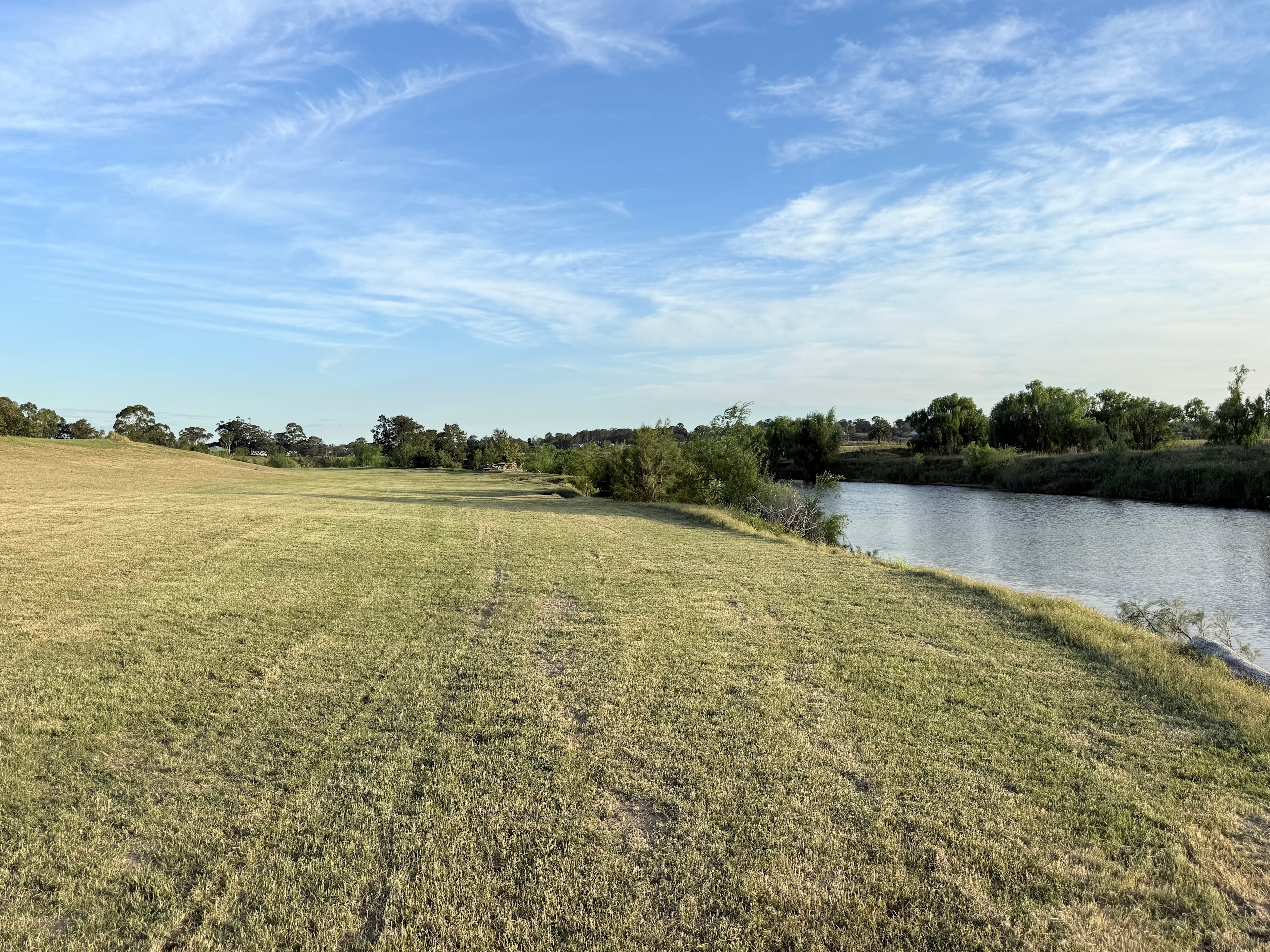 Looking East on the Hunter River, Morpeth only 1.3km away