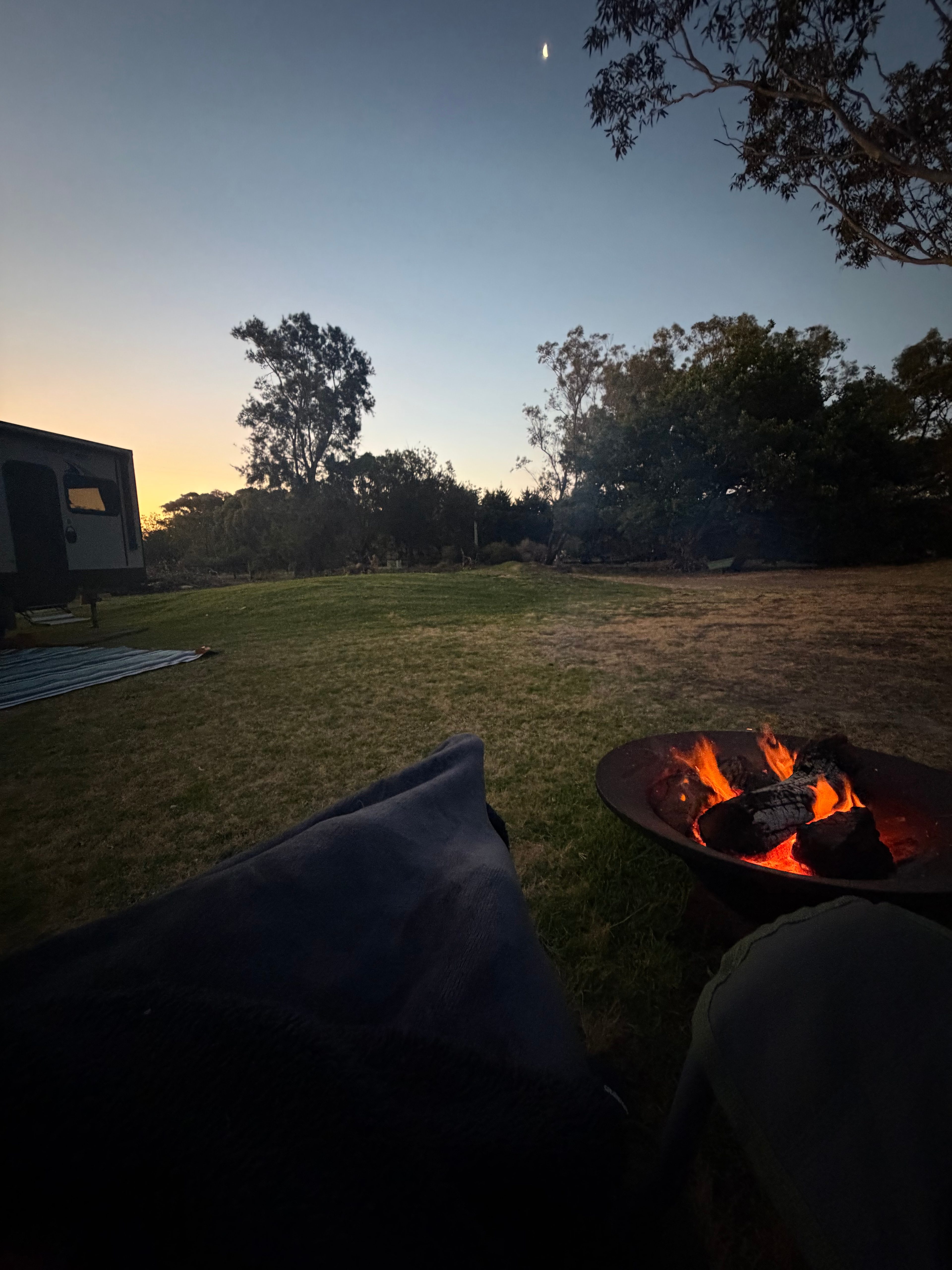 Camp Fire under the stars
