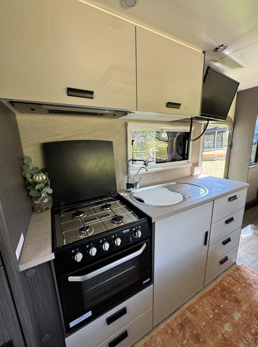 Suburban Poolside Caravan Retreat