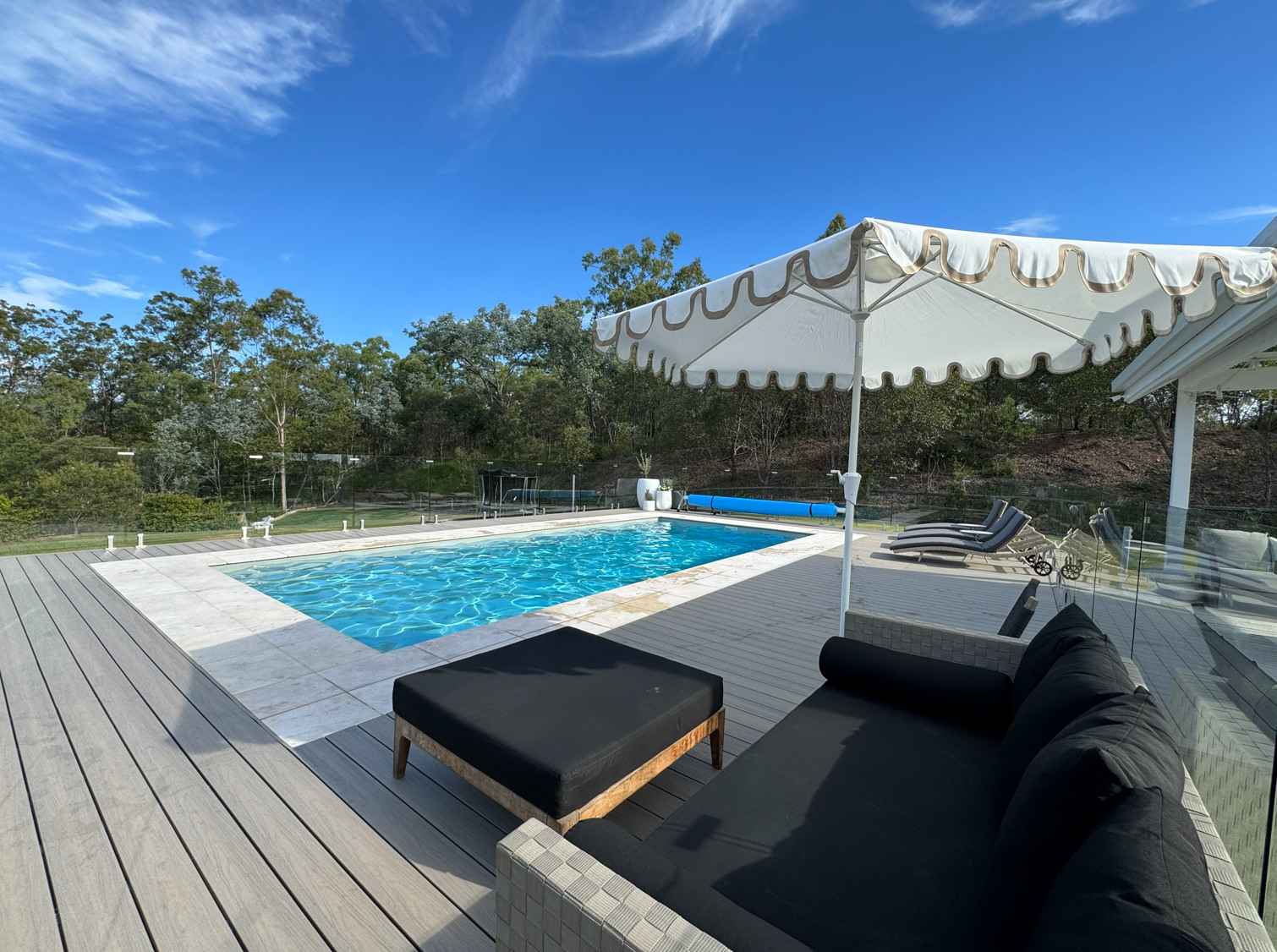 Suburban Poolside Caravan Retreat