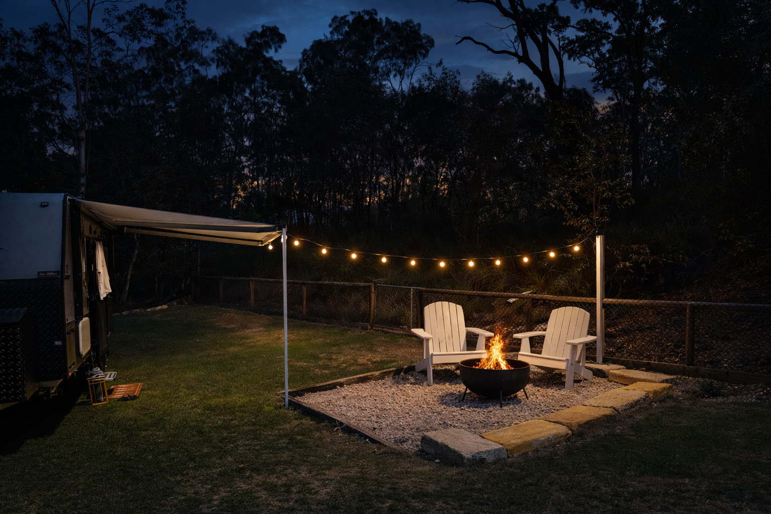 Suburban Poolside Caravan Retreat