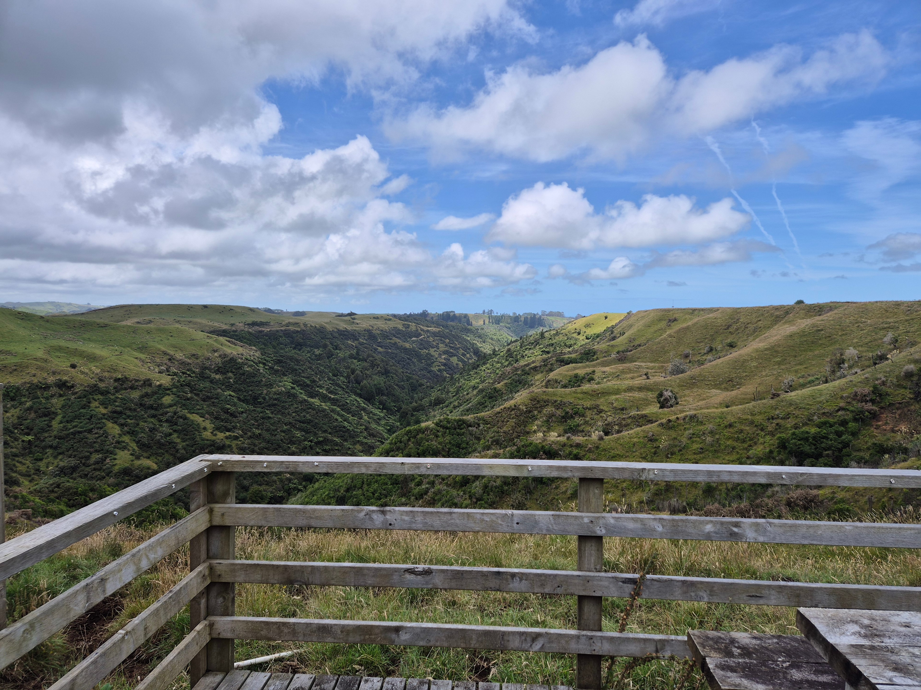 View from the front deck and infront of sleeping cabin