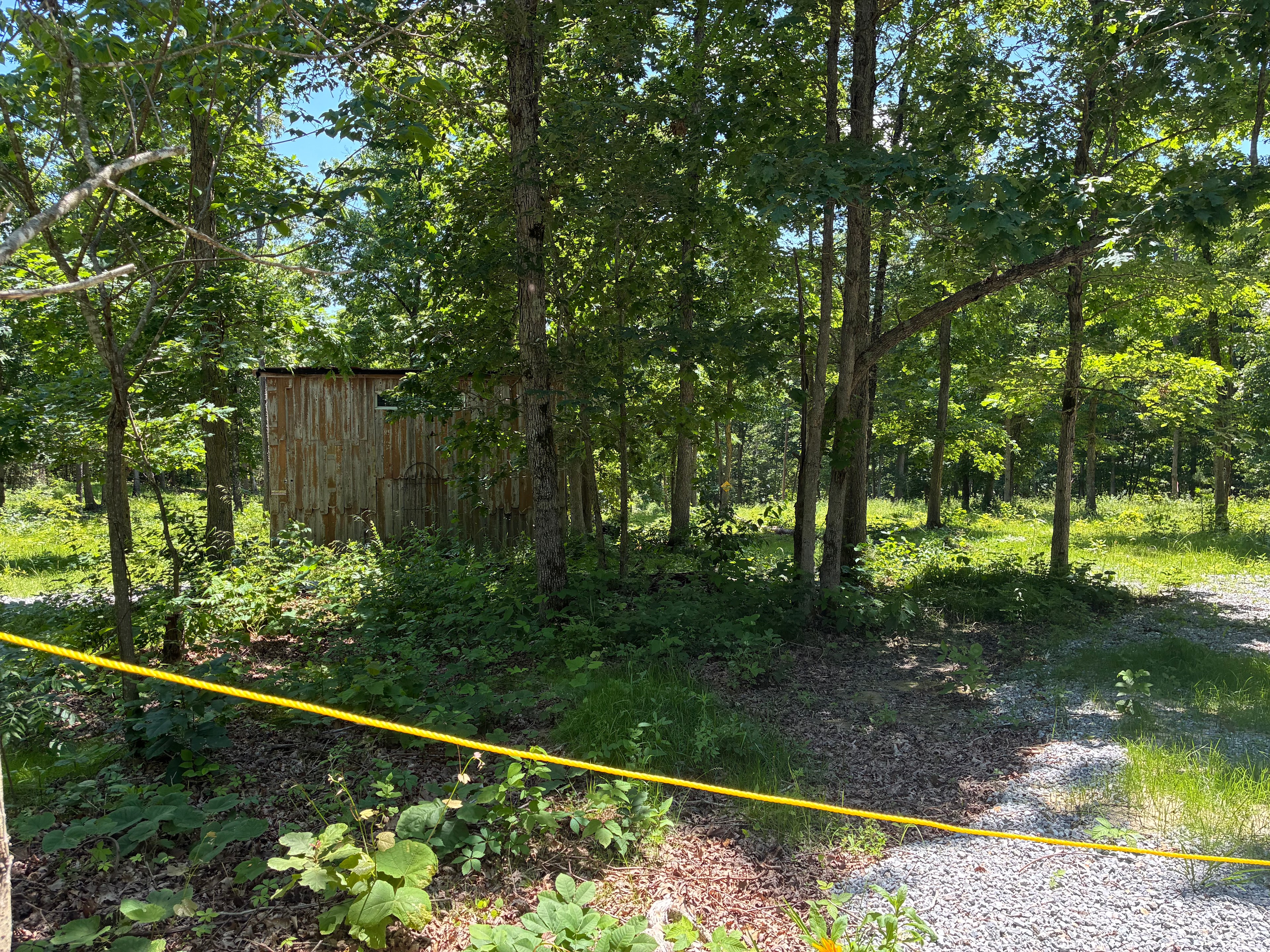 First entrance to the circle drive