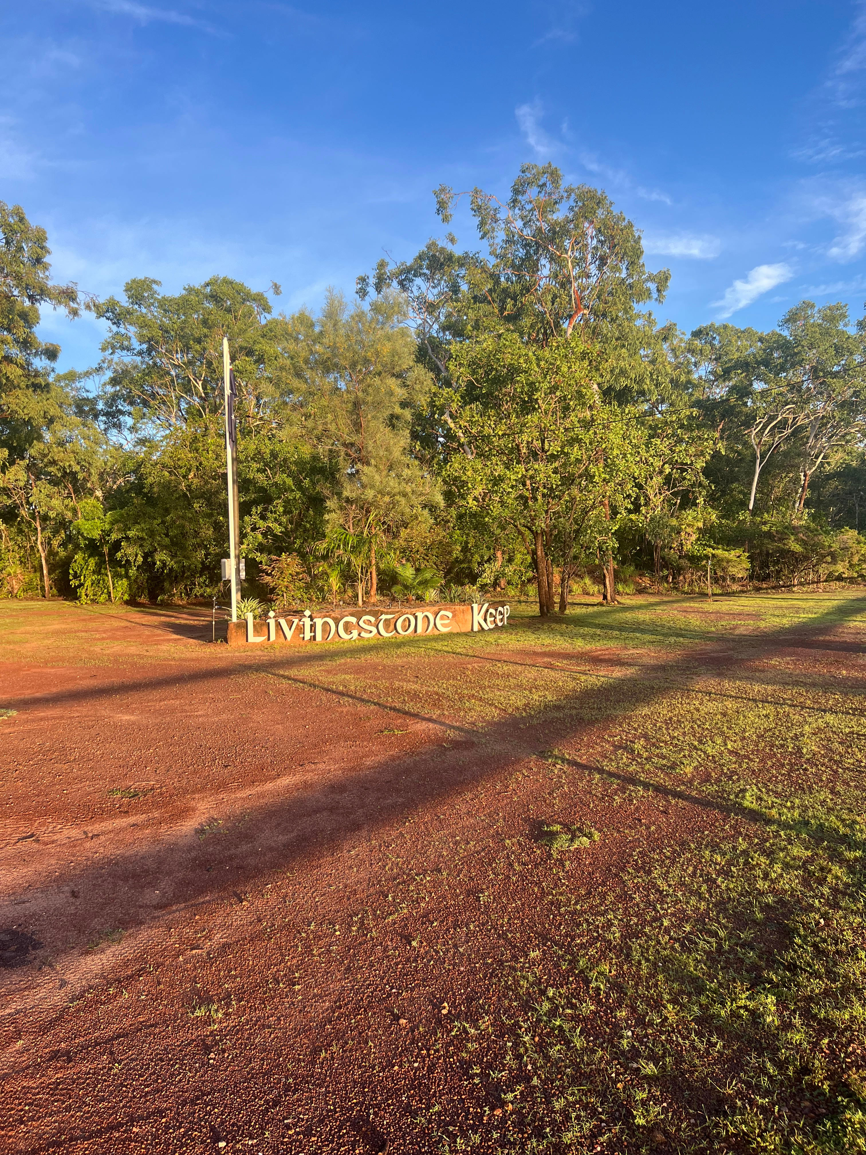Welcome to Livingstone Keep! A safe and secure secluded place to rest up and unwind, only seconds off of the Stuart highway. 