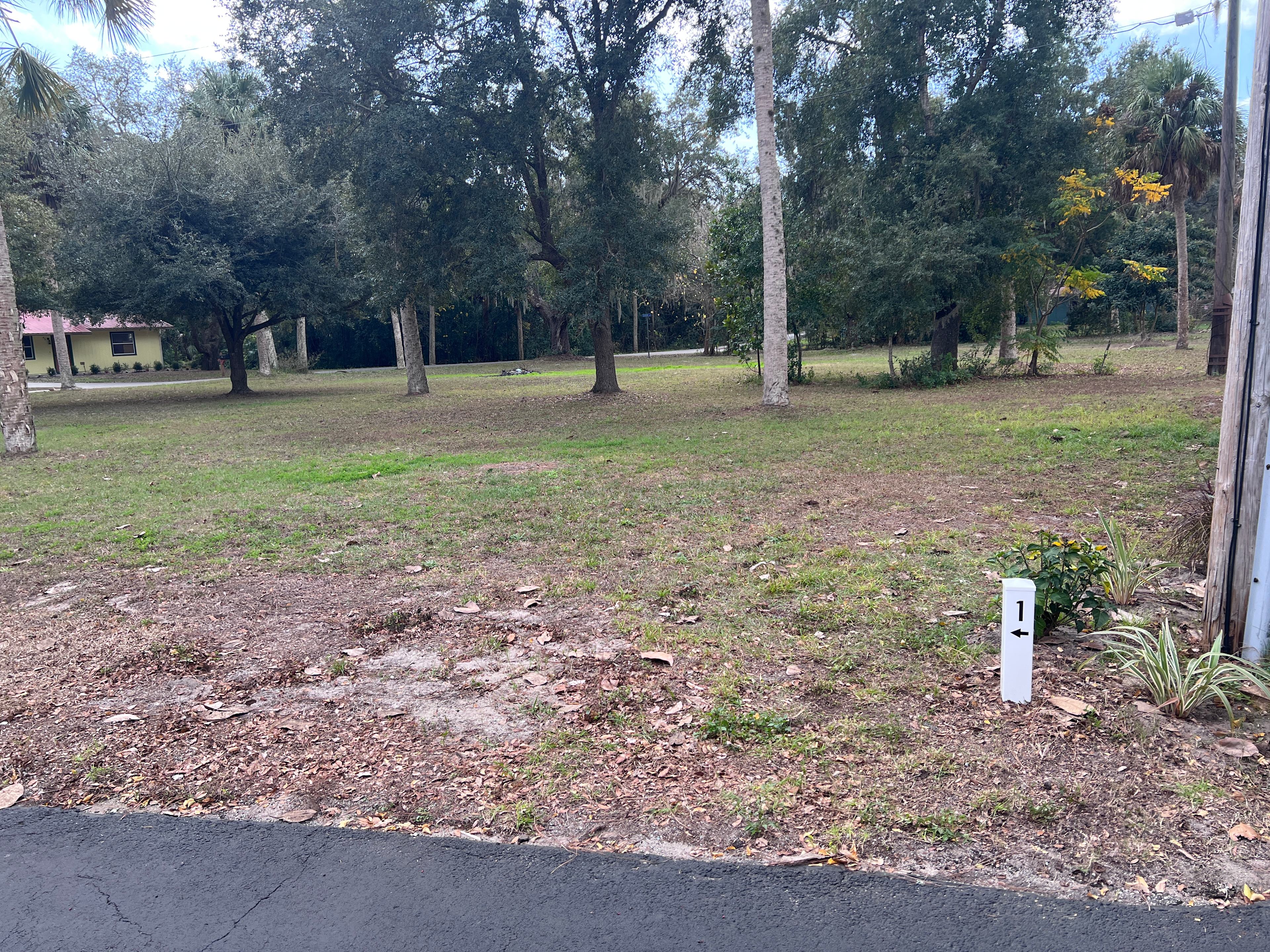 Site #1 located in front of the blue metal building and well lit from a security light.
Site #1 is approximately 22’ wide x 40’ deep