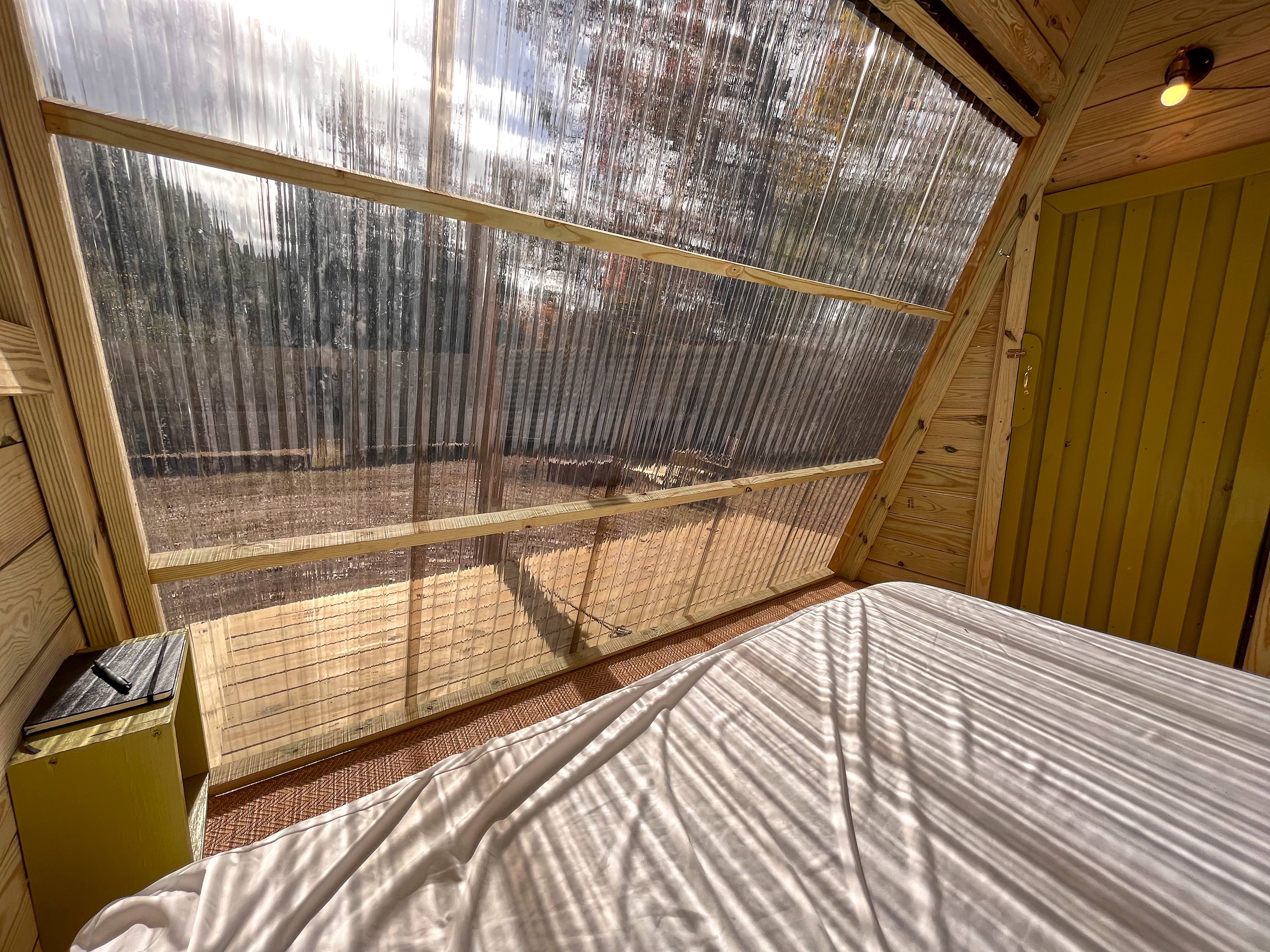 Cozy A-Frame Cabin Camping