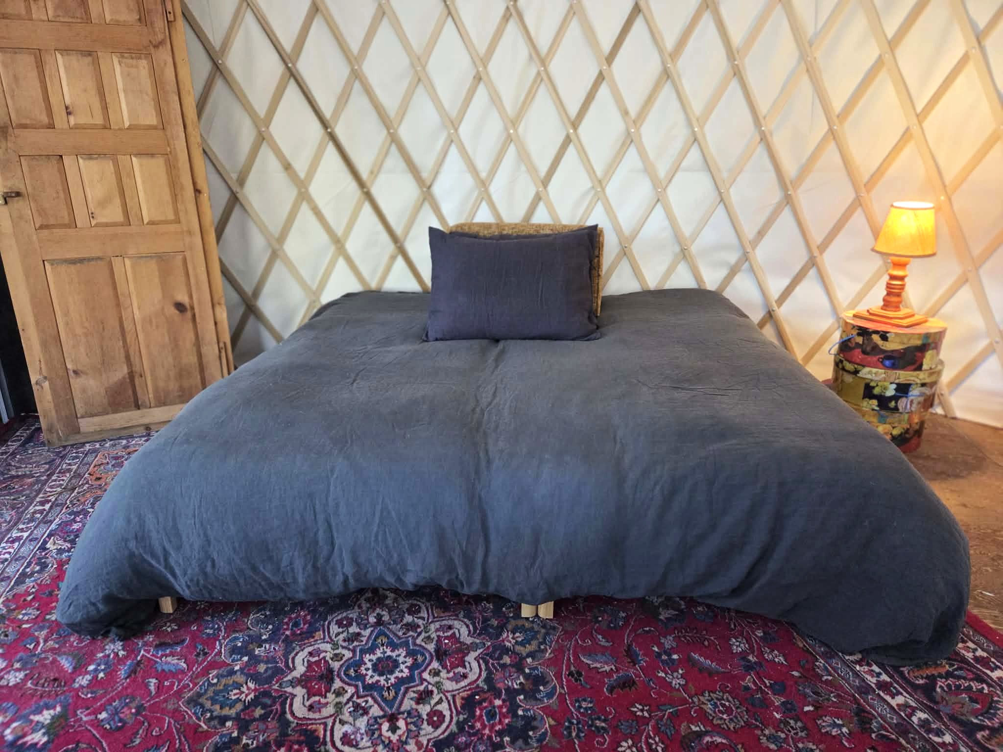 Two single beds that can be converted into a king bed
