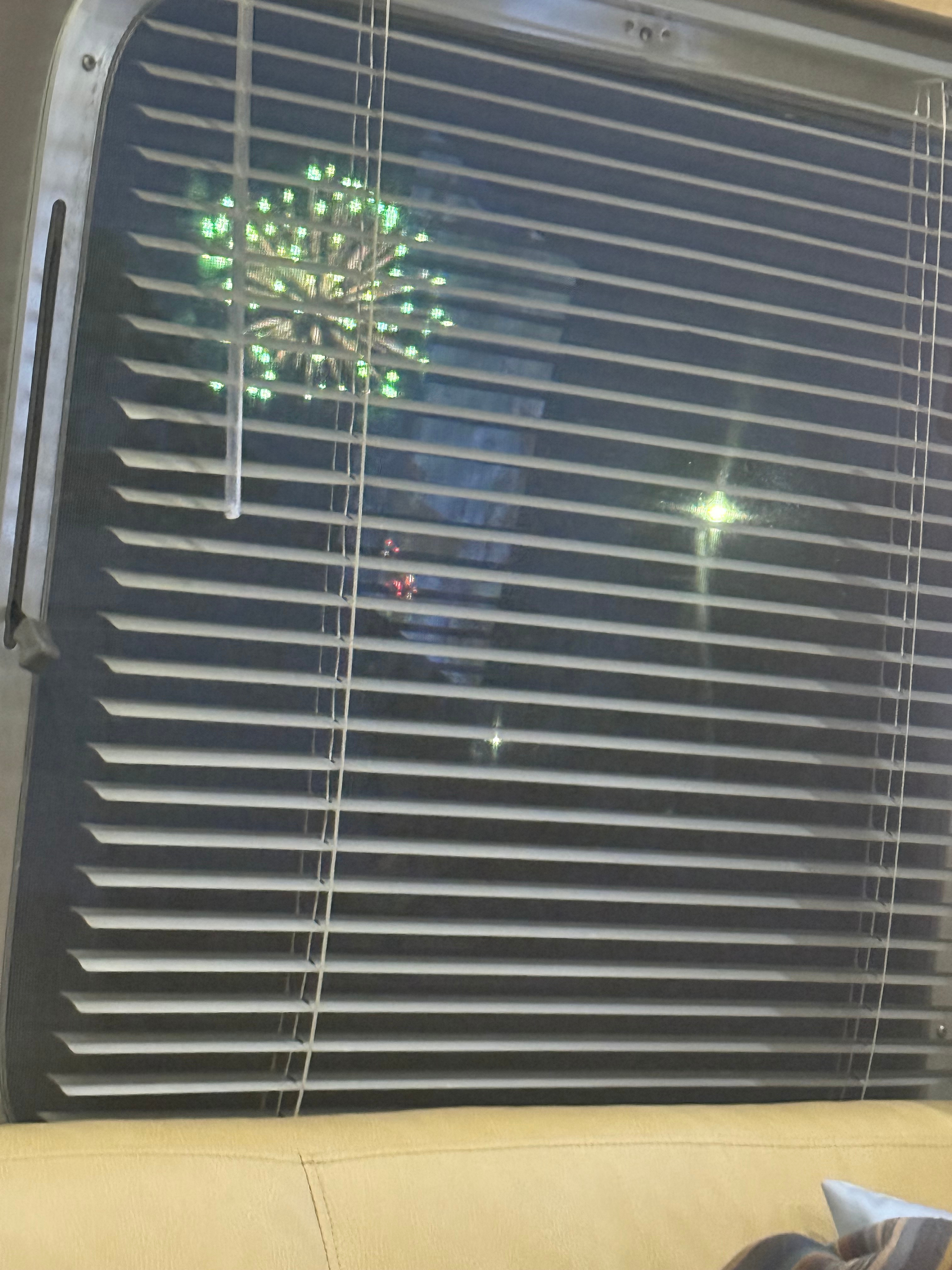 Watched the fireworks from the Fiddler Crab festival from the camper