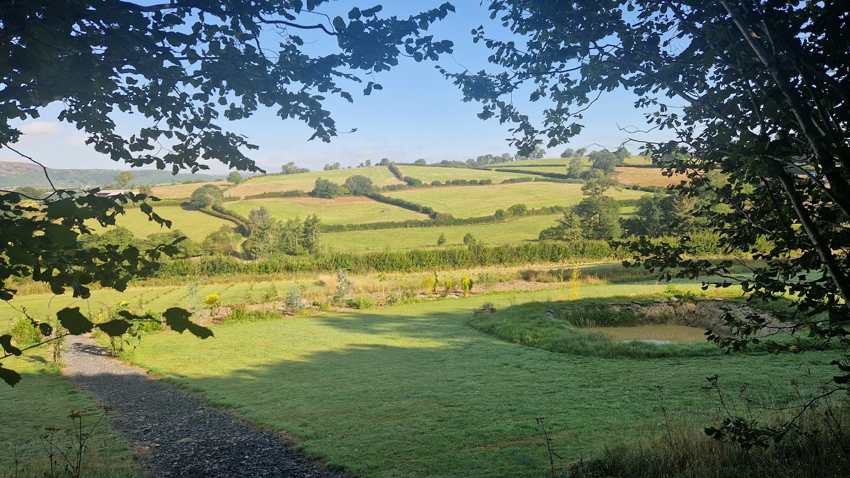 The path up to the lodge (before it was planted)