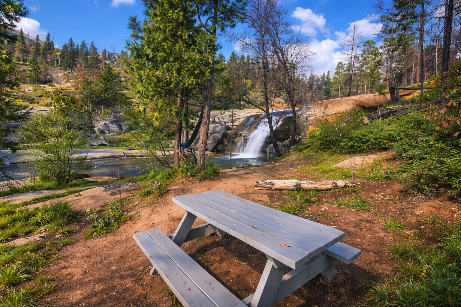 Musick Creek Falls  by Shaver Lake