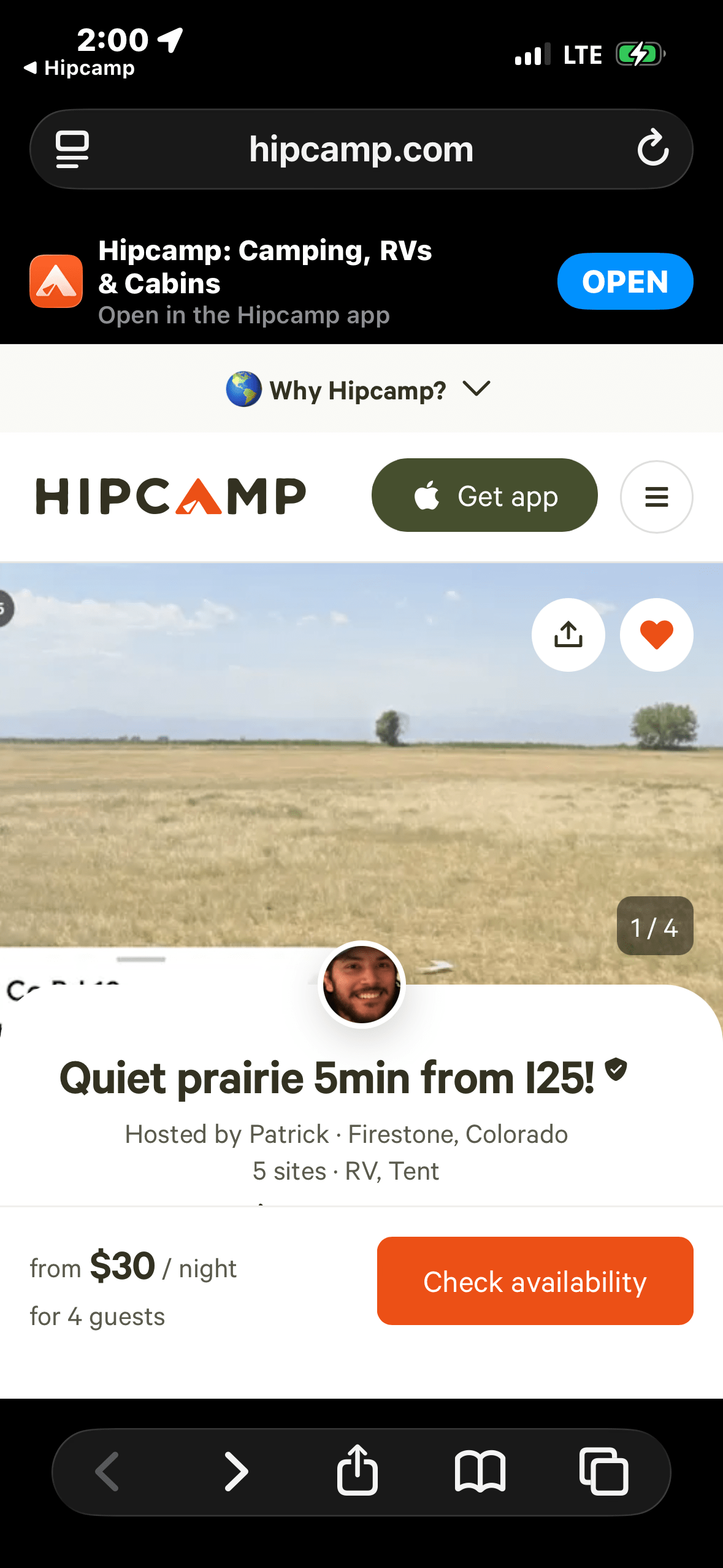 Quiet prairie 5min from I25!