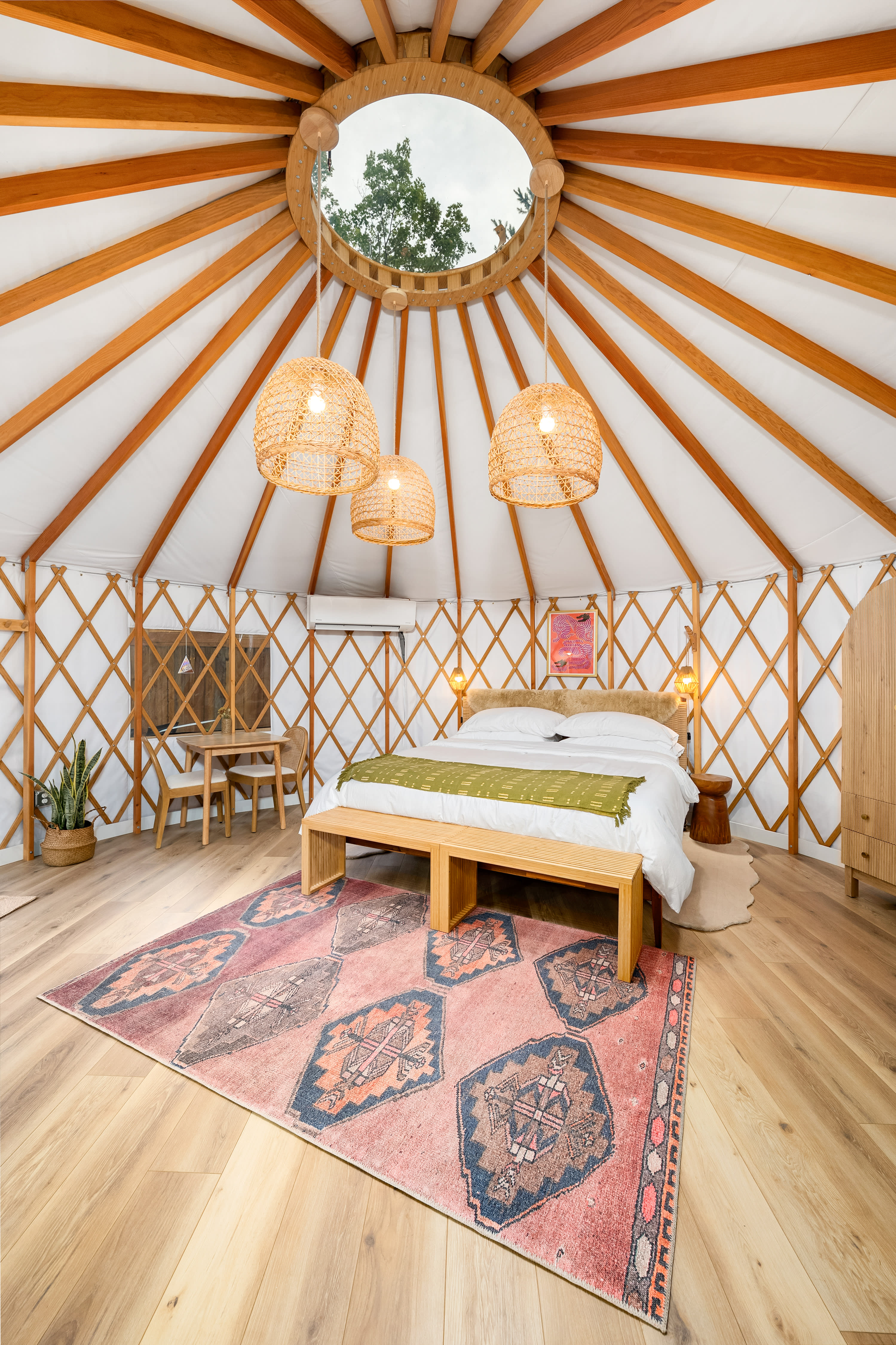 Luxury Yurt Stays + Private Hot Tub