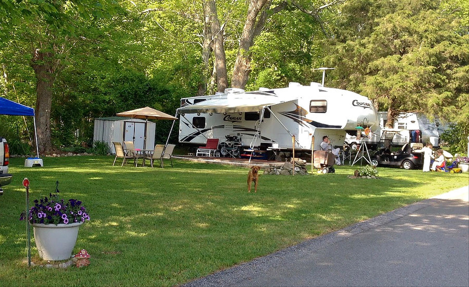 Wawaloam Campground, West Kingston, Rhode Island
