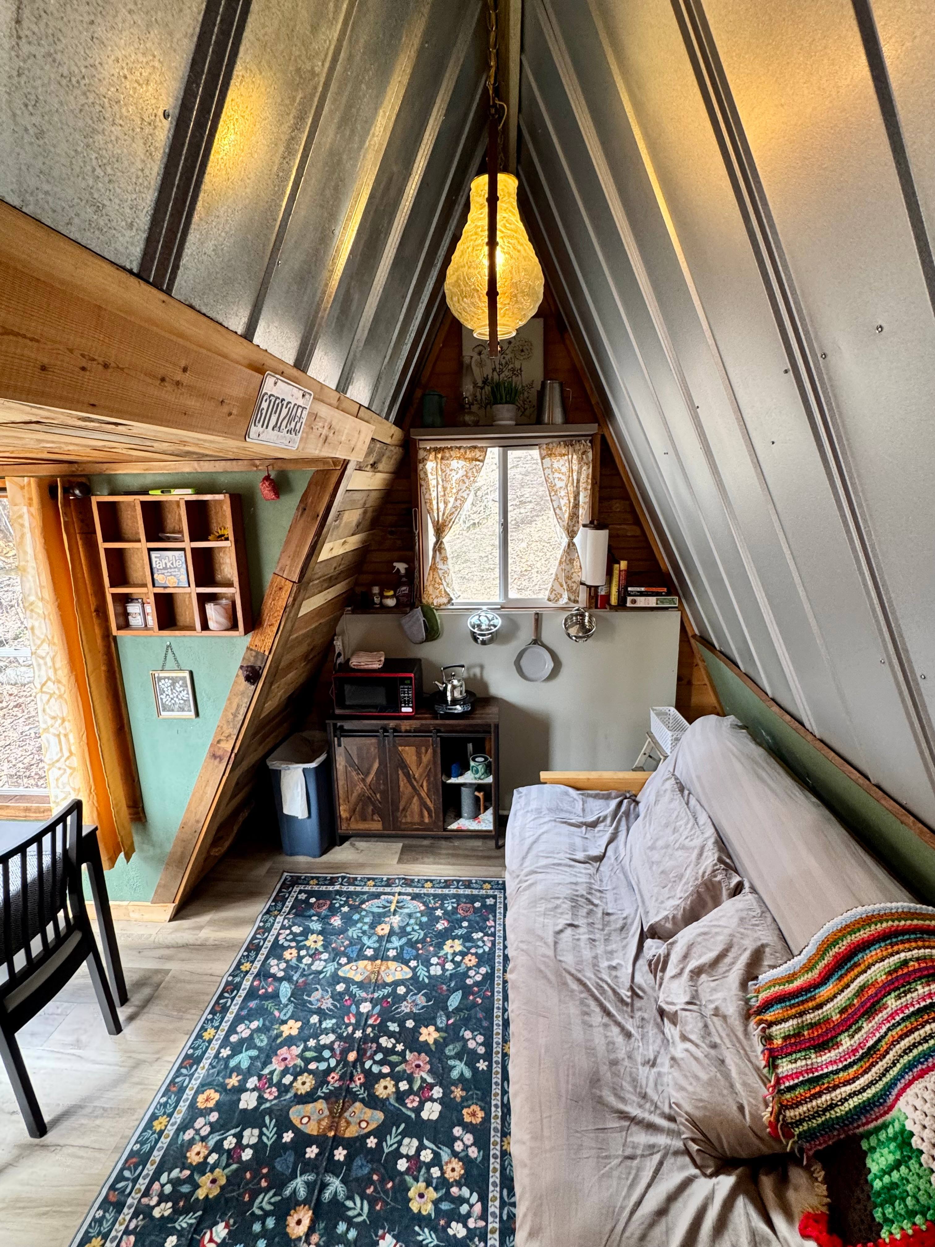 A Tiny A-Frame 15 acres creek front