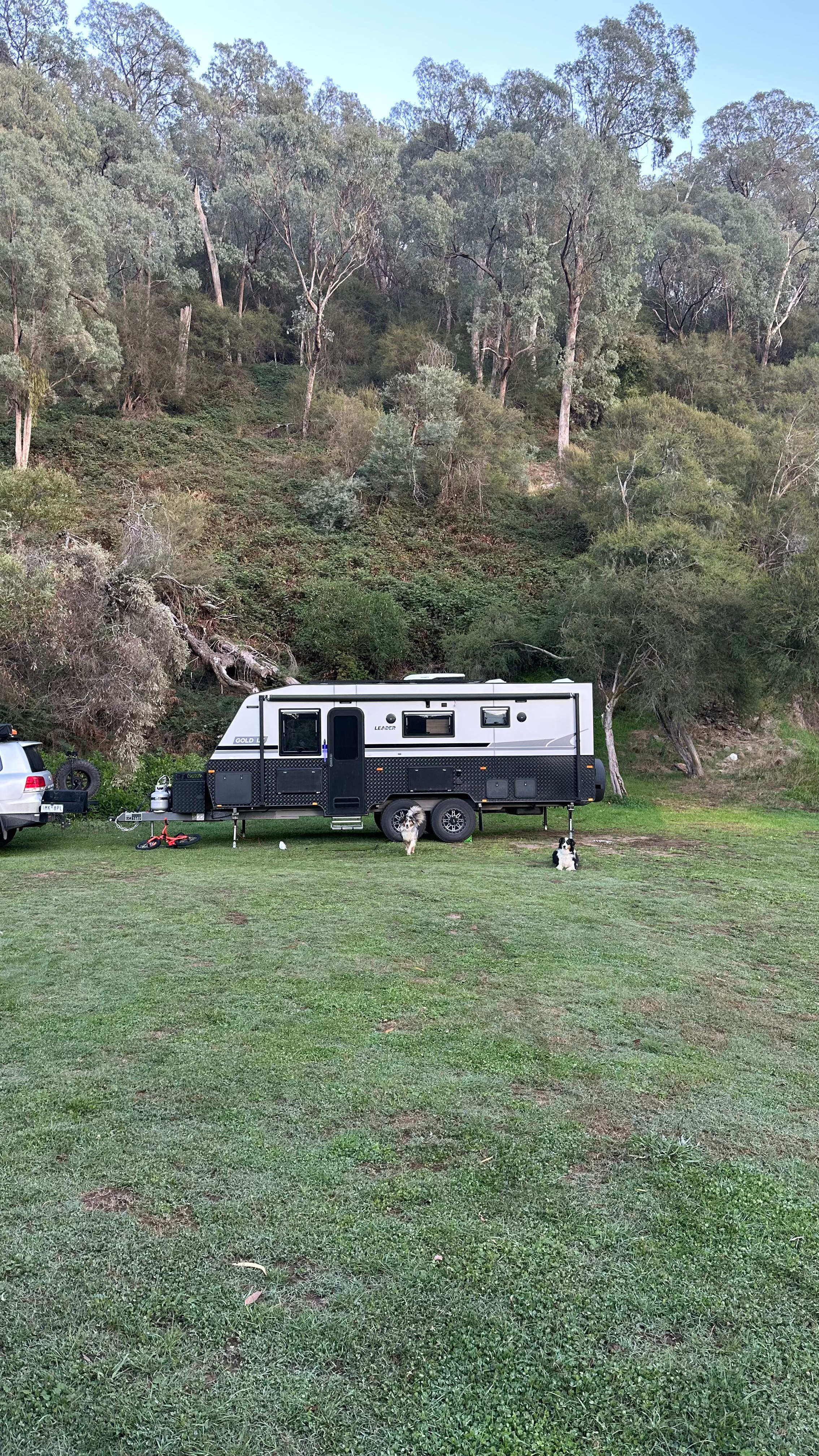 Fitted our 21.6 semi off road caravan. 