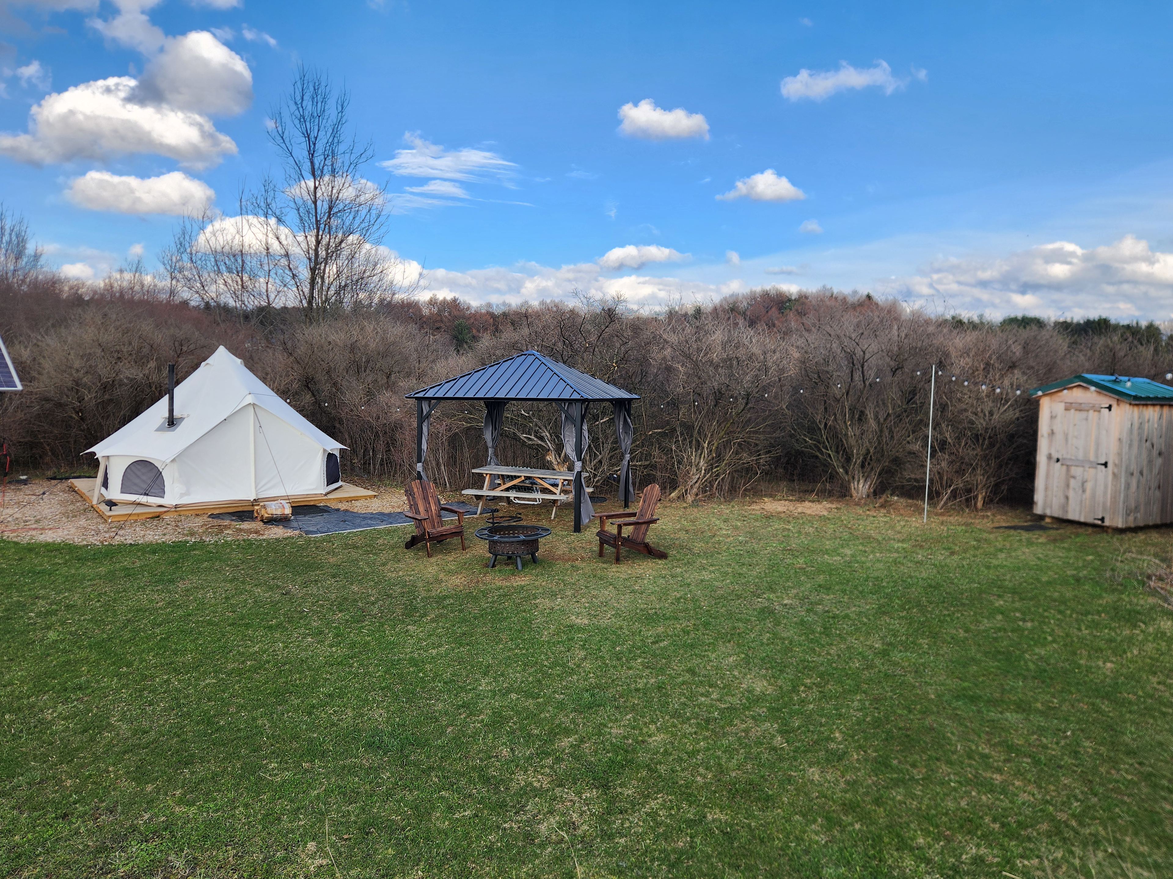 Overgrown Ridge Camp By Letchworth