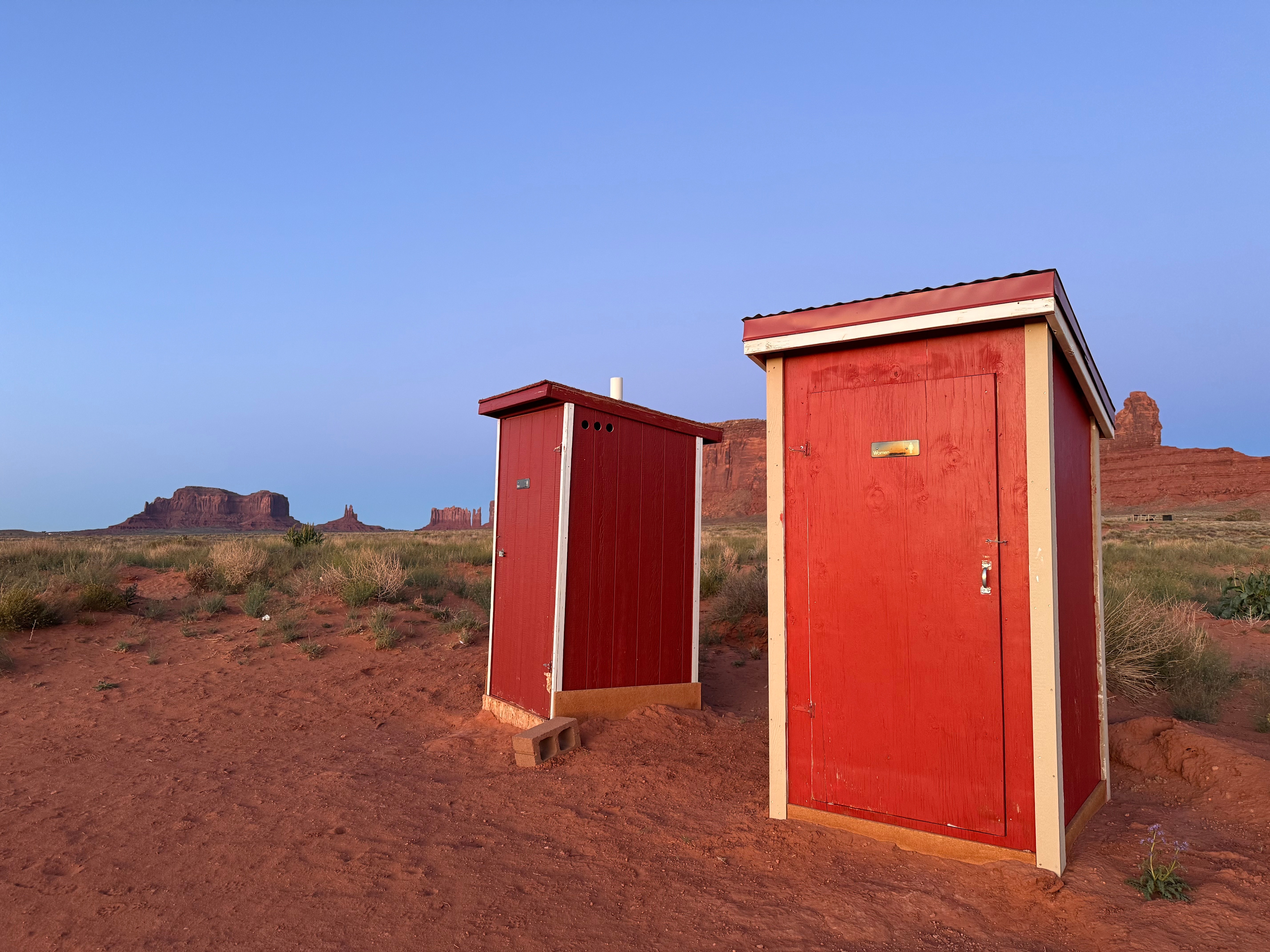 Scenic toilets.