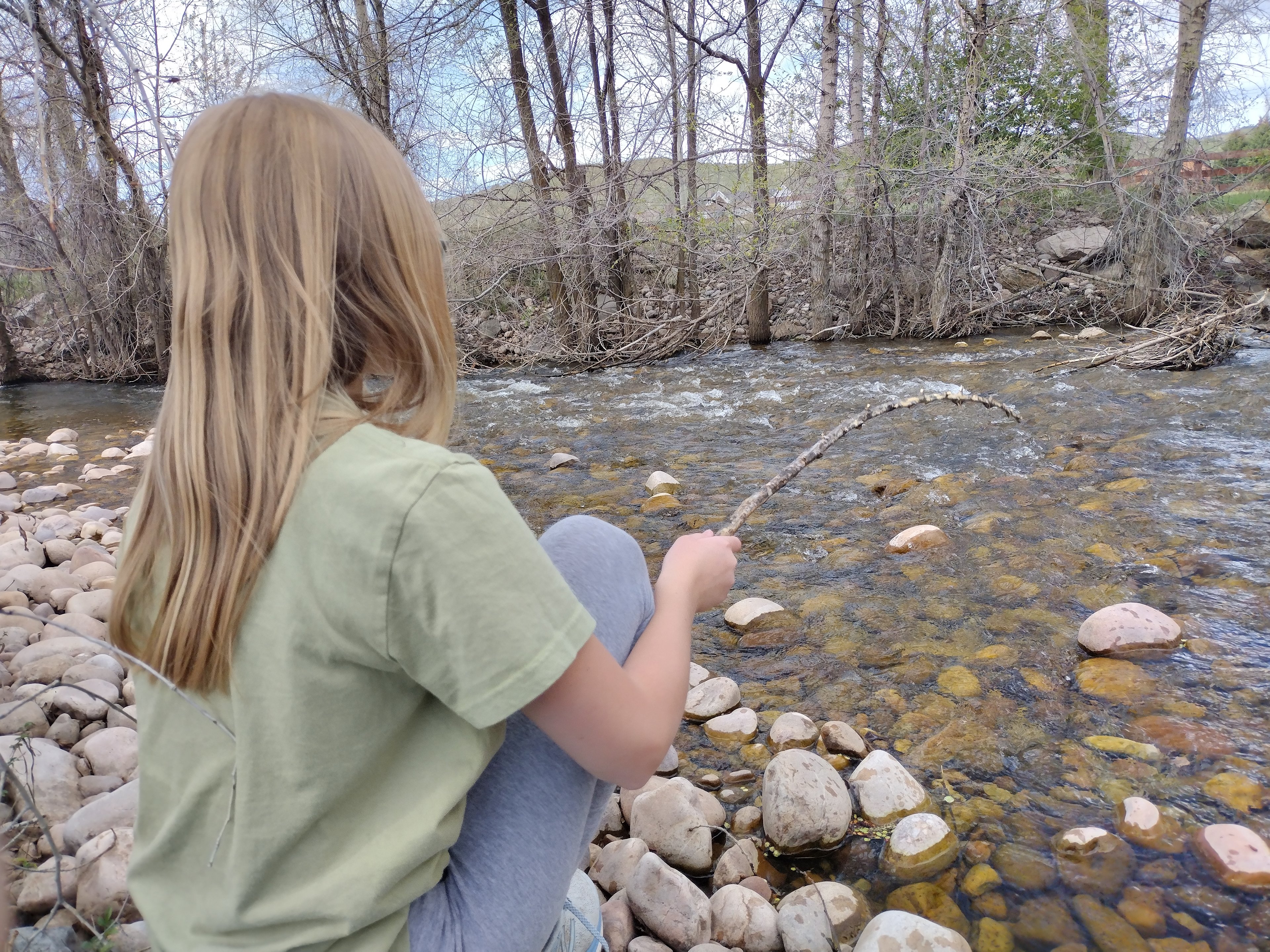Stream made it feel even more like camping