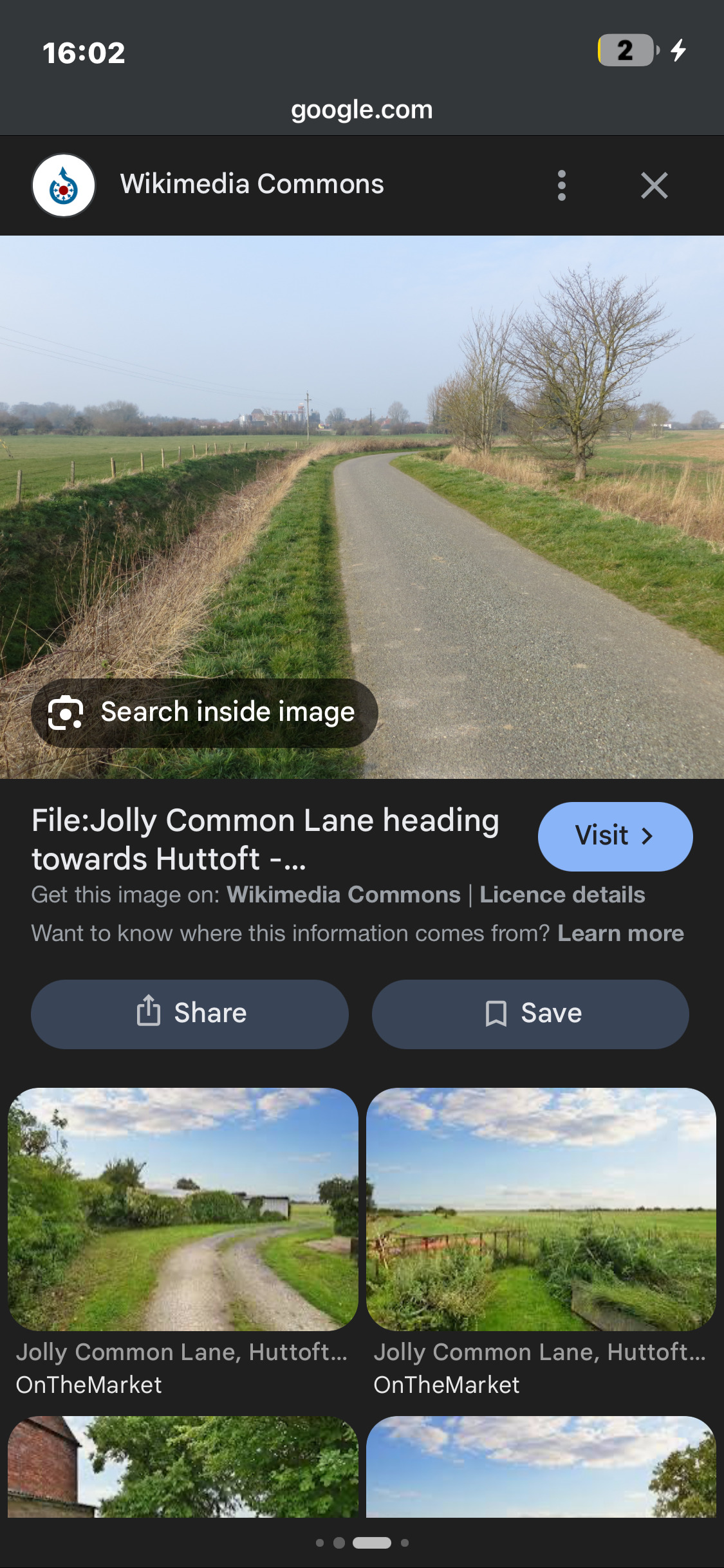 Field view jolly common lane huttoft