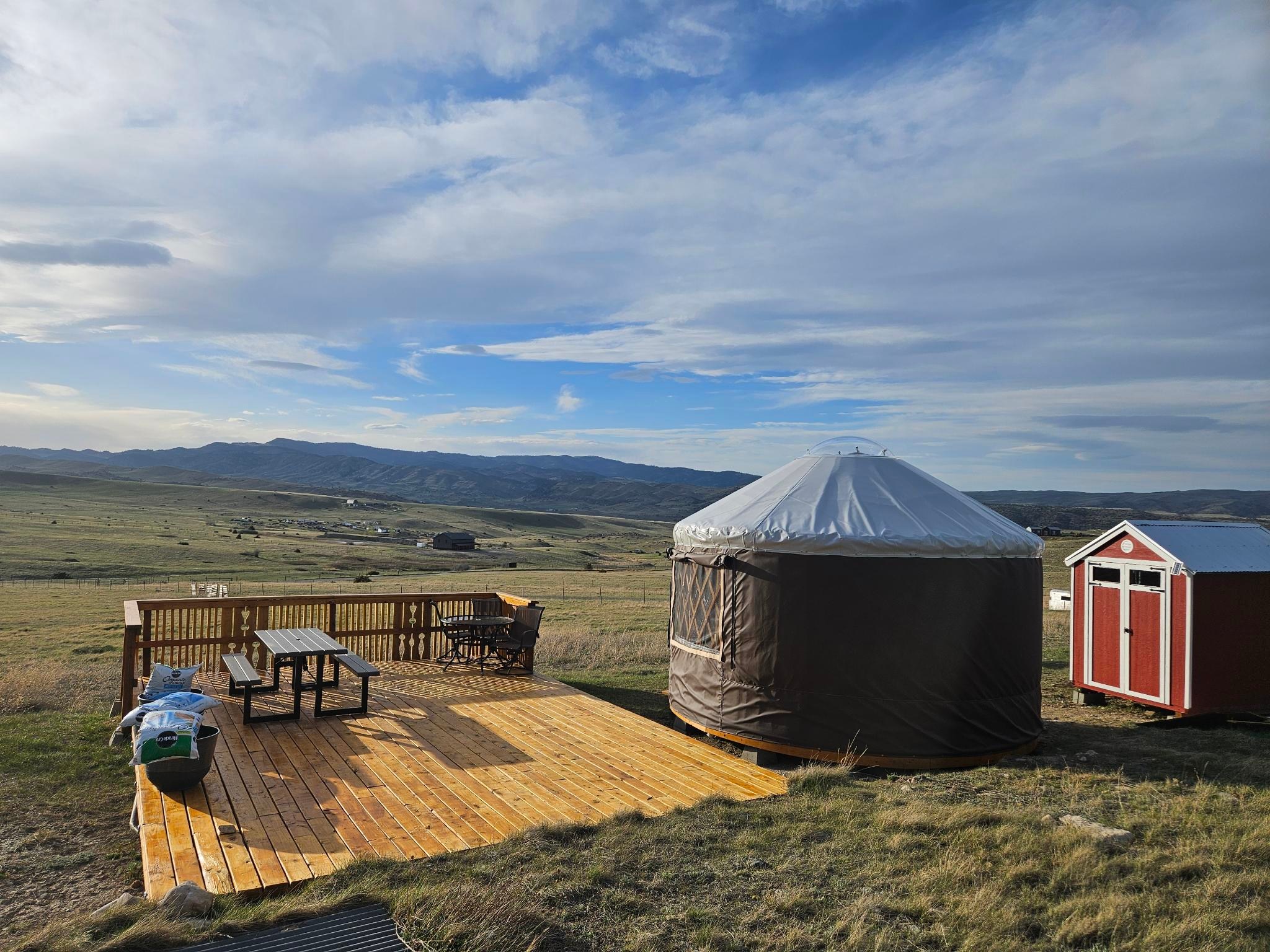 Yellowstone Yurt Eco Farm Stay