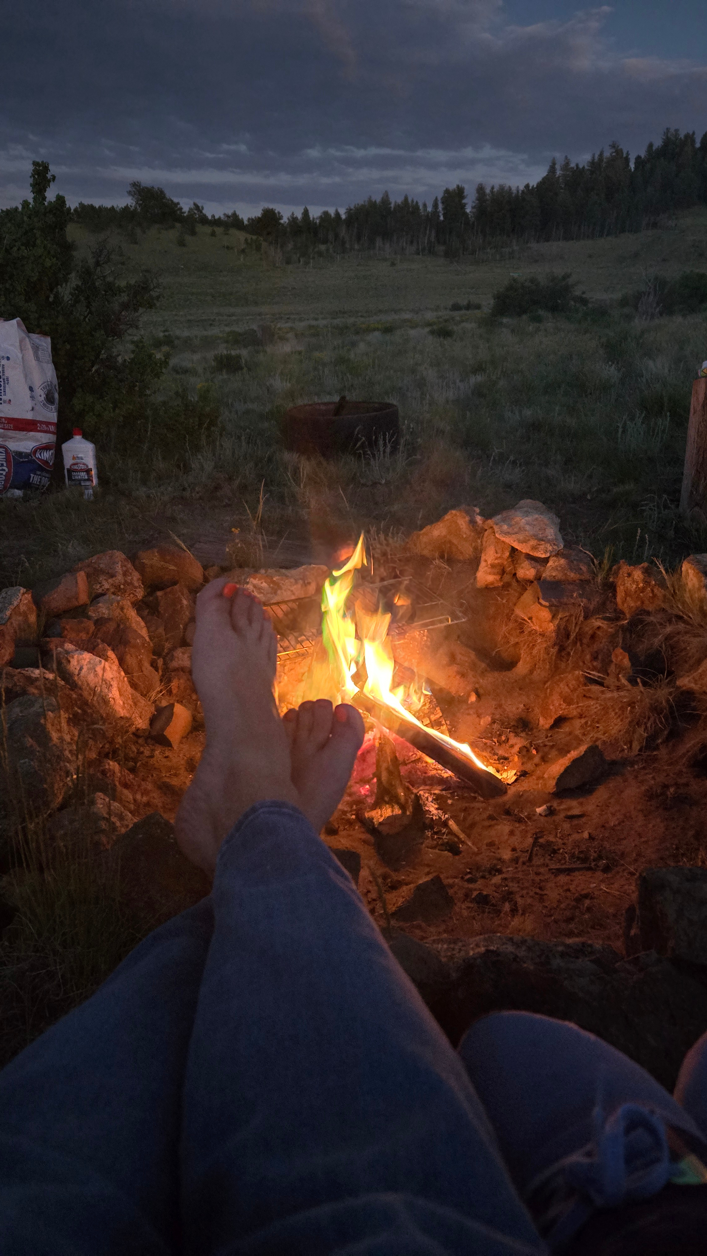 Keep all fire in the fire ring!