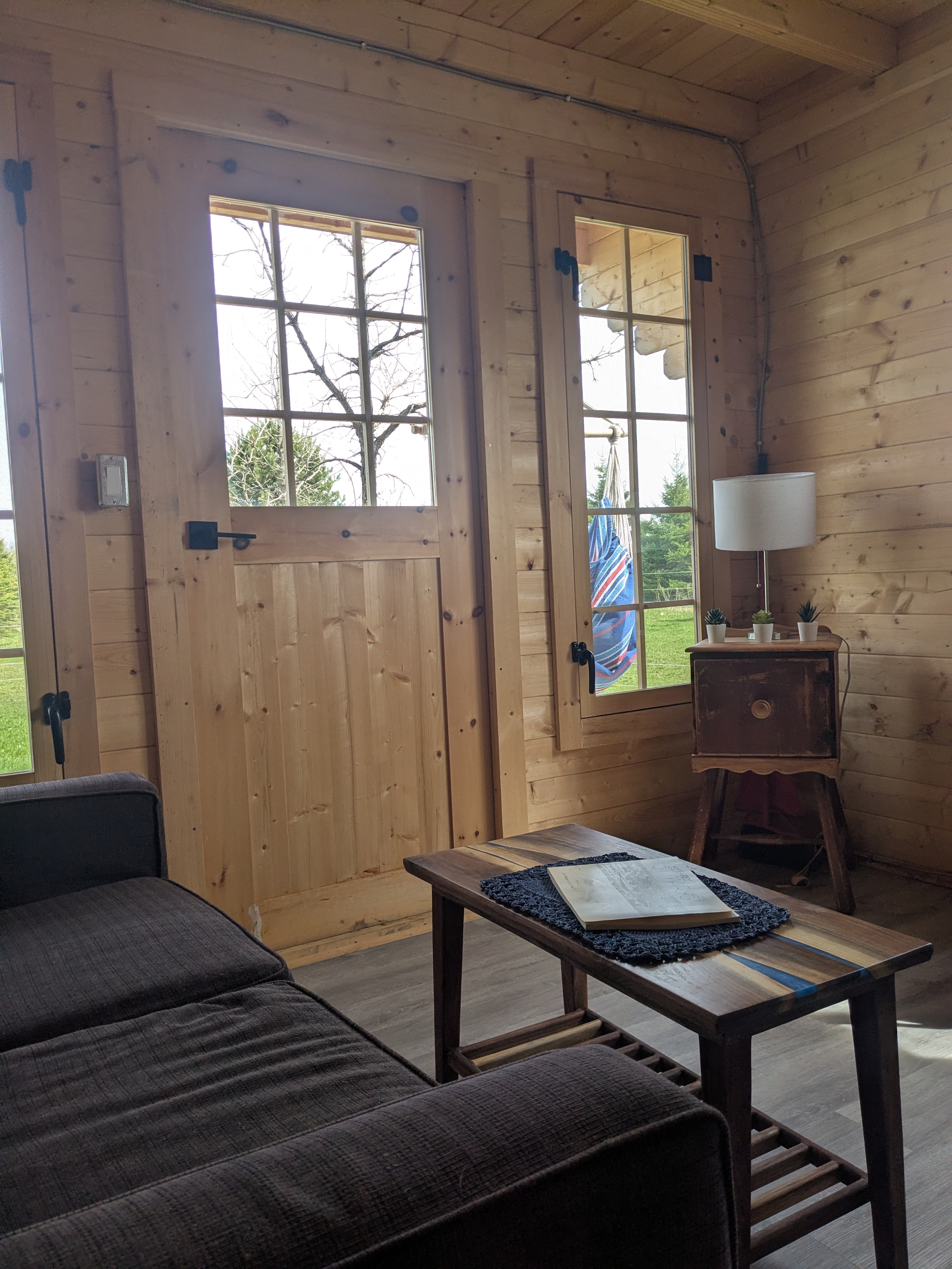 The Pine Bunkie at Tiny Farm