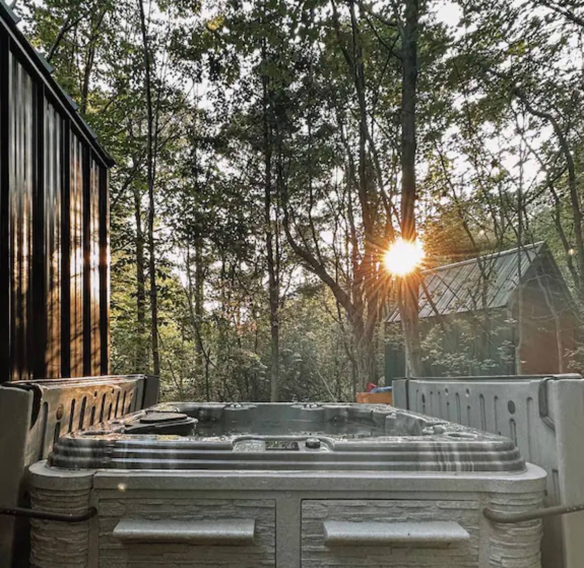 Modern Lux Tiny Cabins in Wooded Getaway w/Hot Tub
