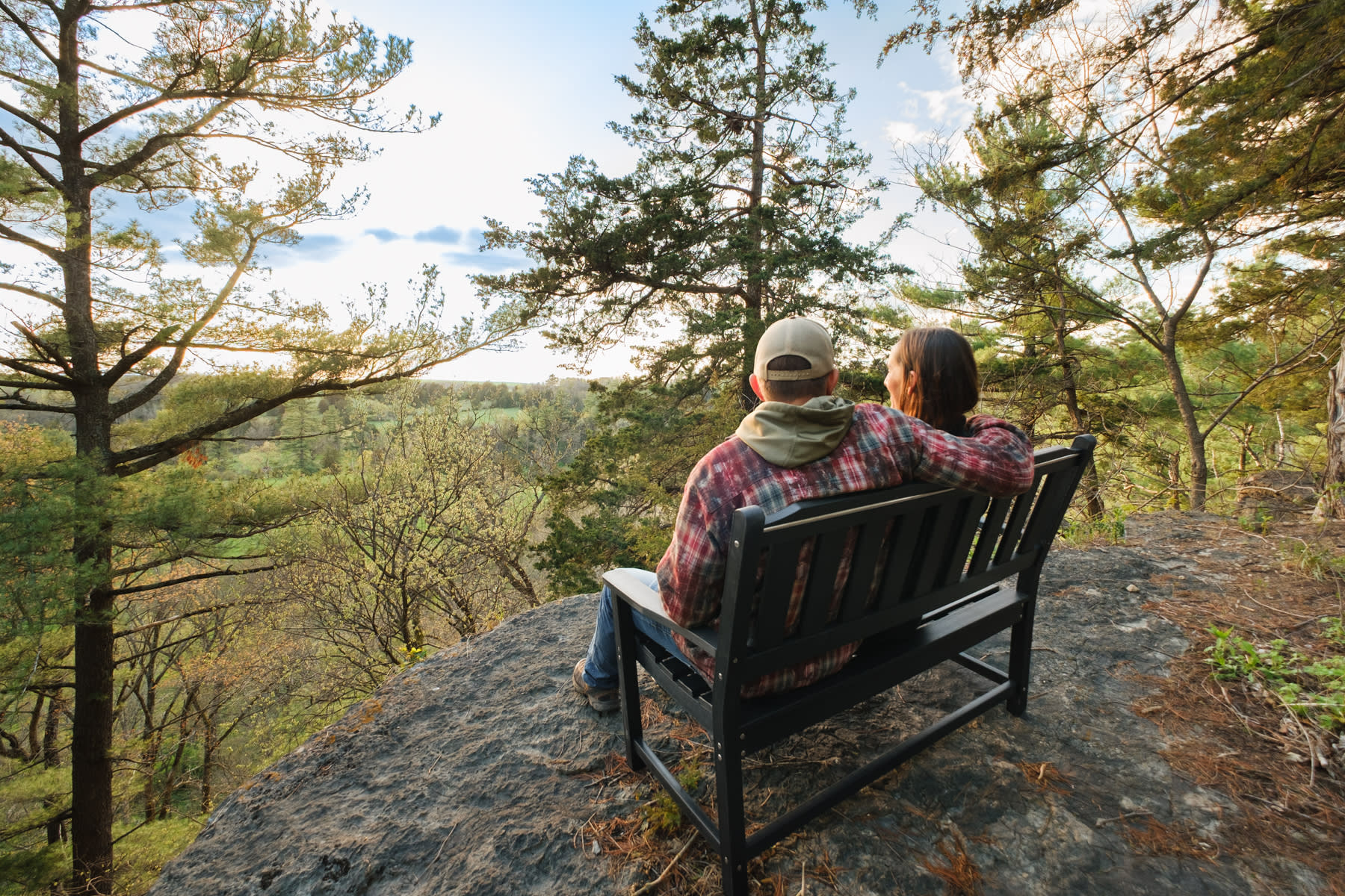 The bench at the rock outlook