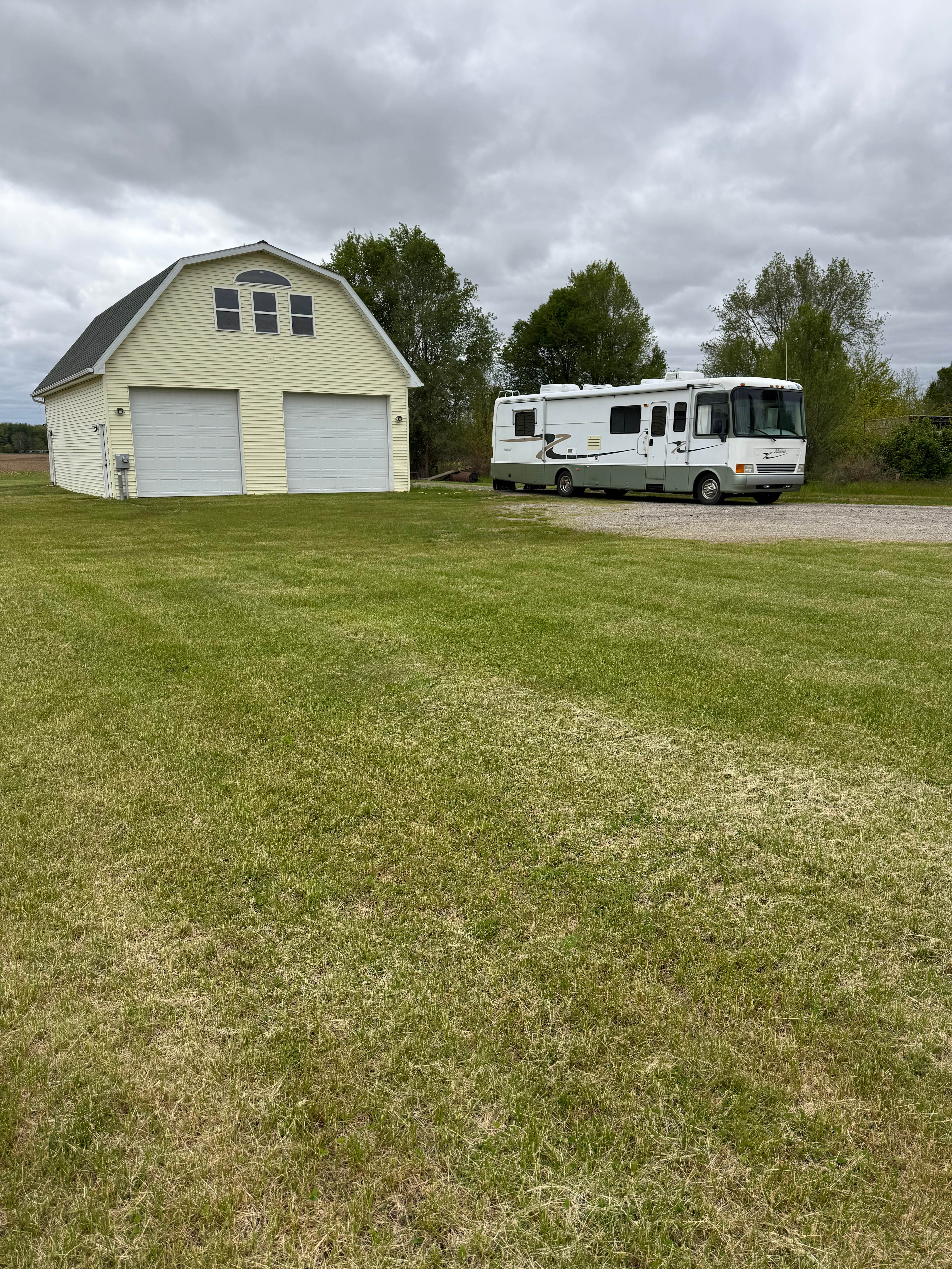 Site #1 on crushed asphalt 