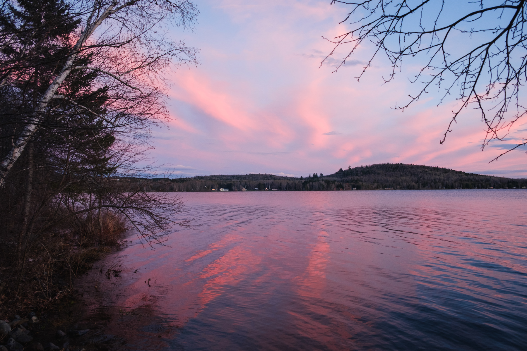 Beautiful sunset over the lake! 