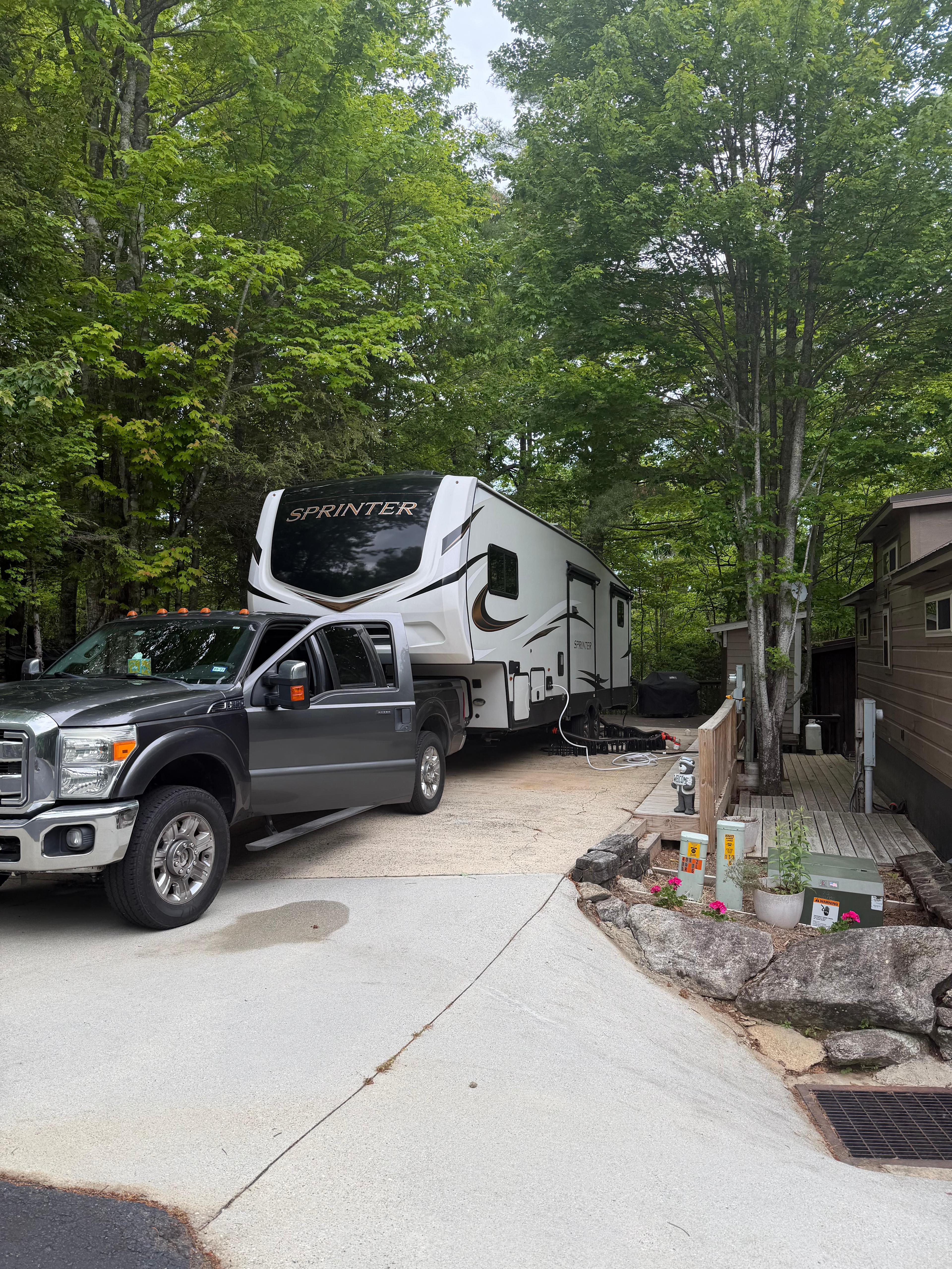 RV Campsite in Blue Ridge Mtns