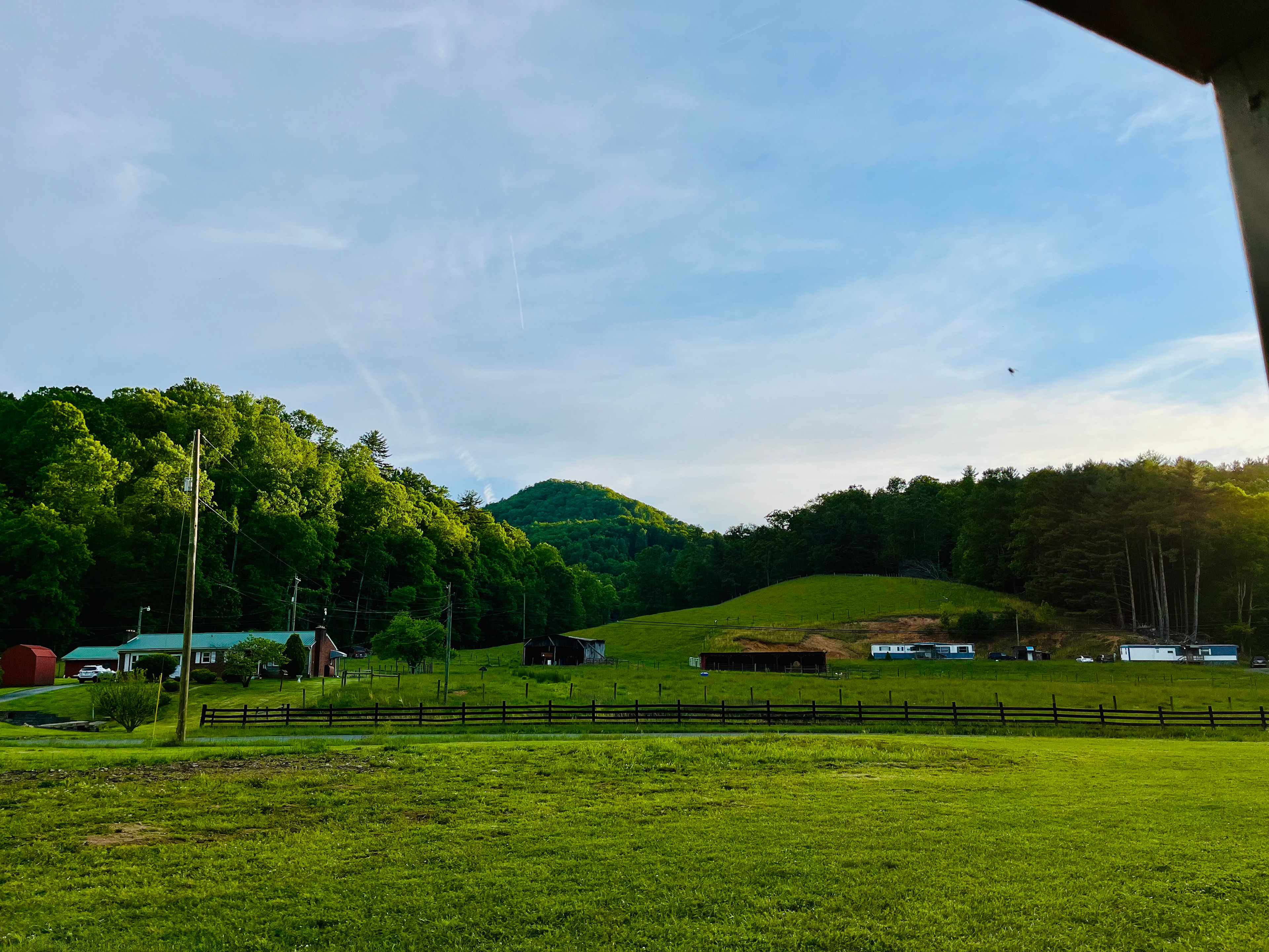 View from cottage porch