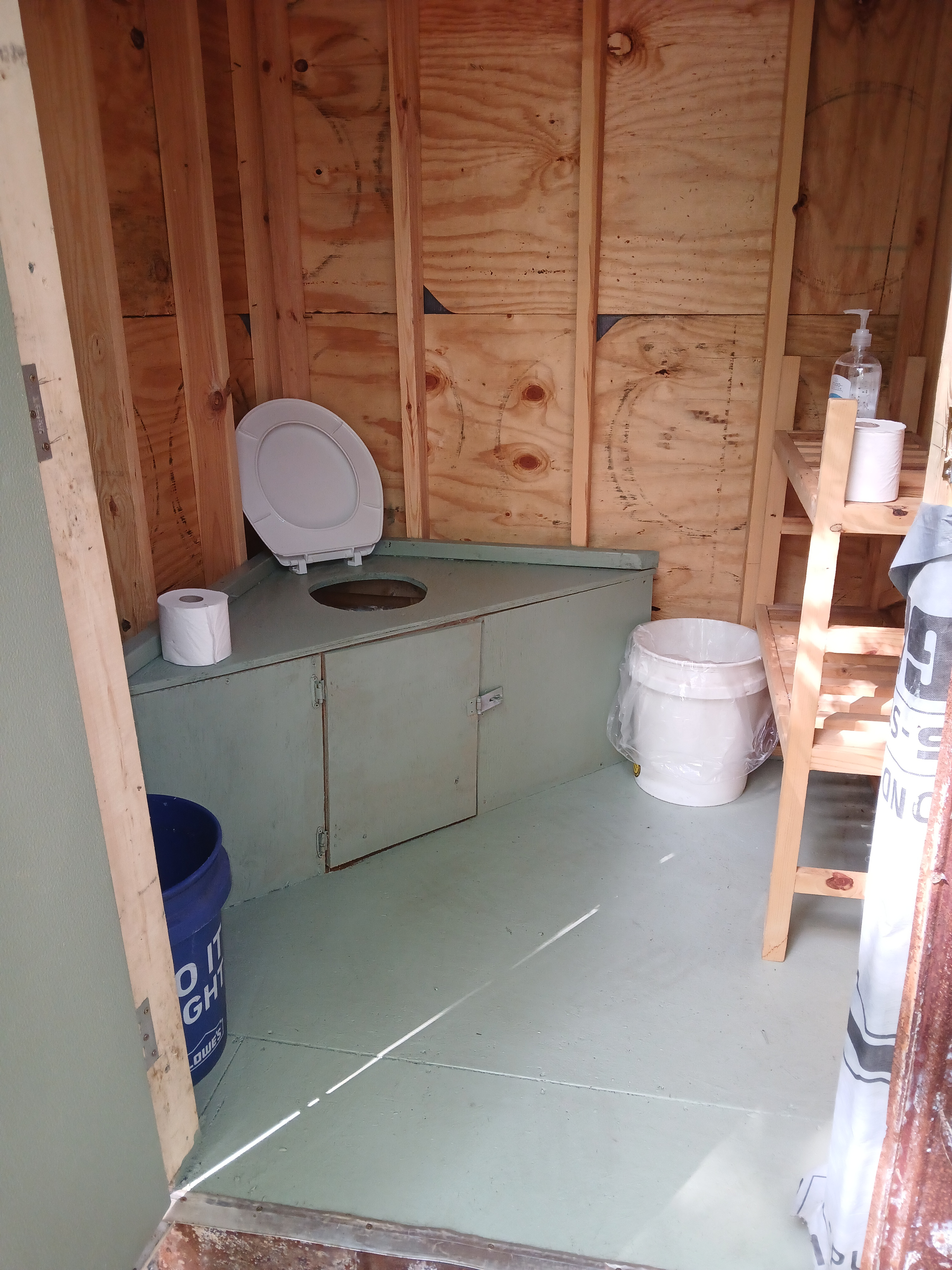 Composting toilet on Property