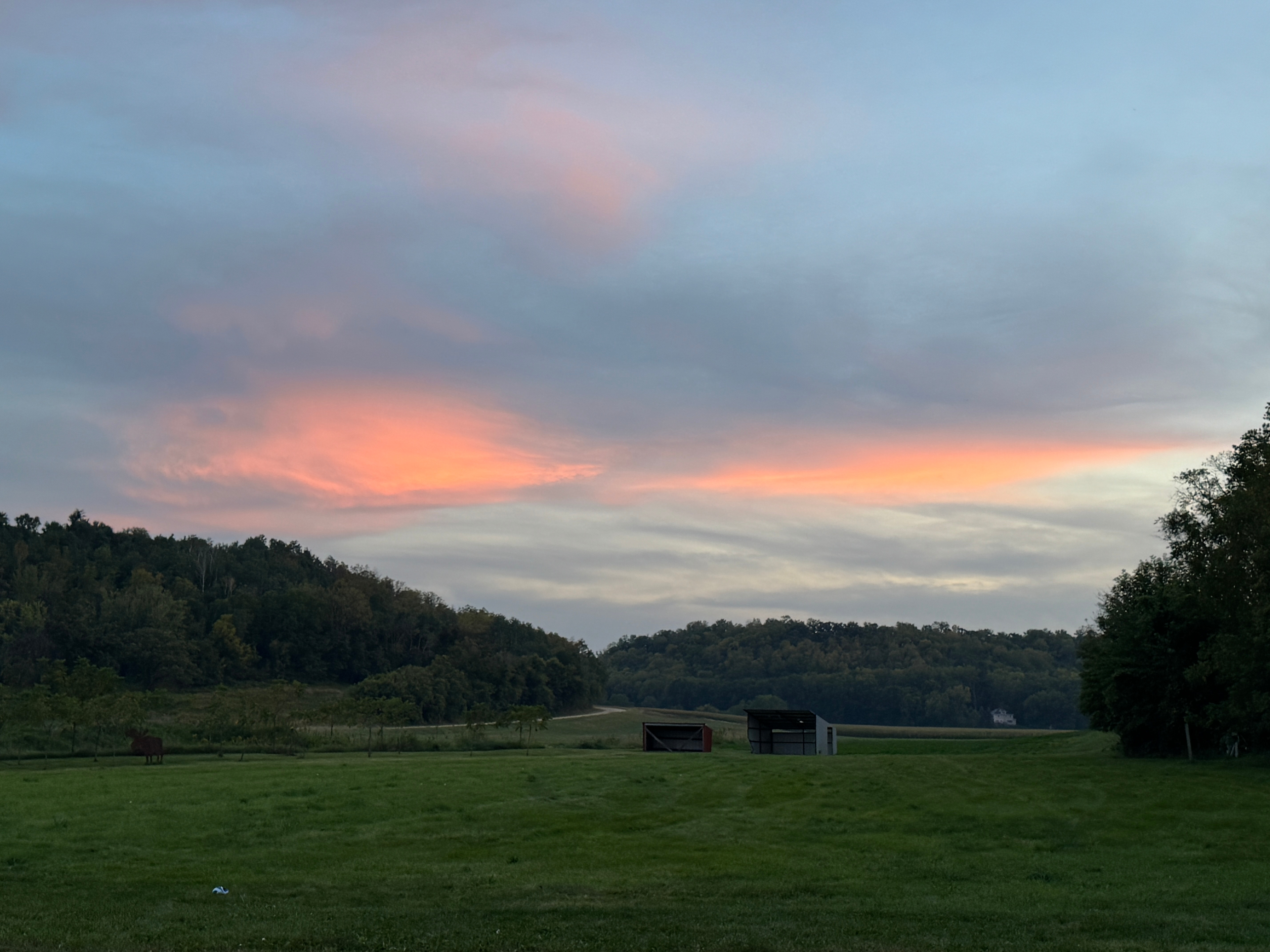 Site 1 at sunset.