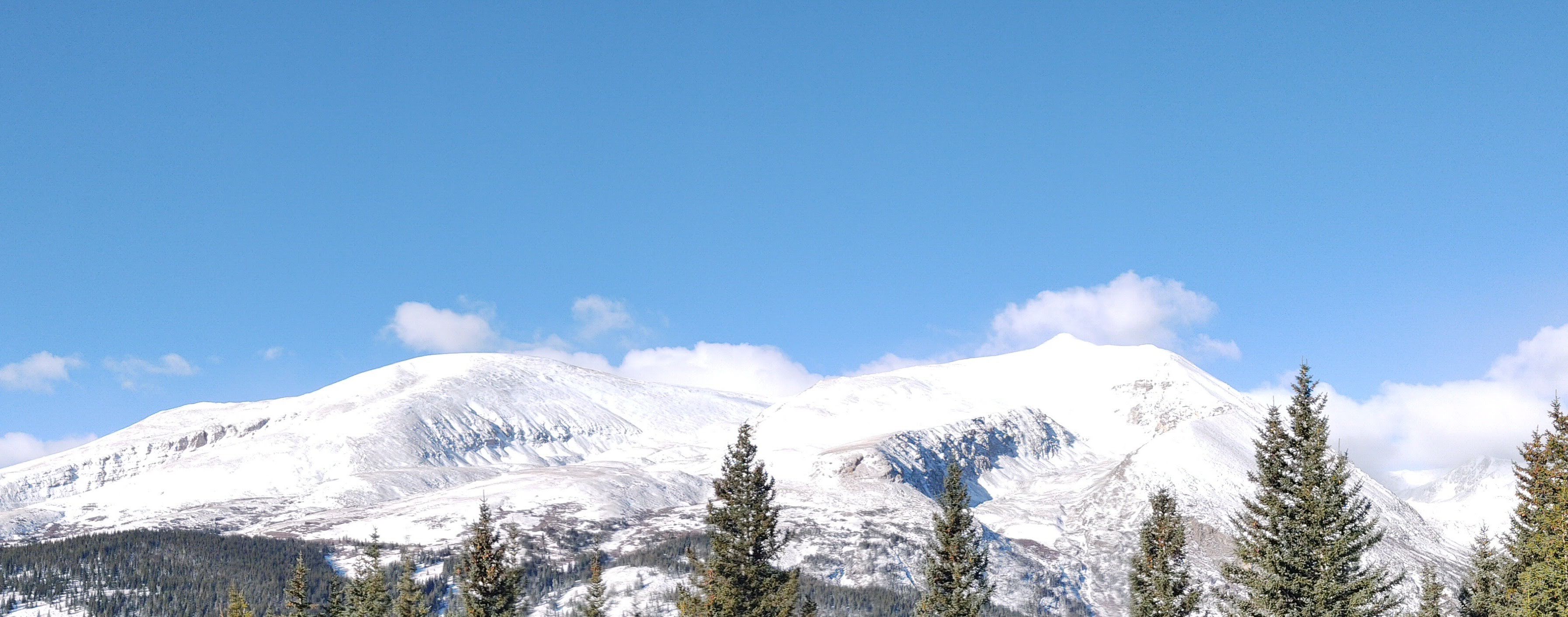 Winter View of Mt. Bross and Mt. Lincoln