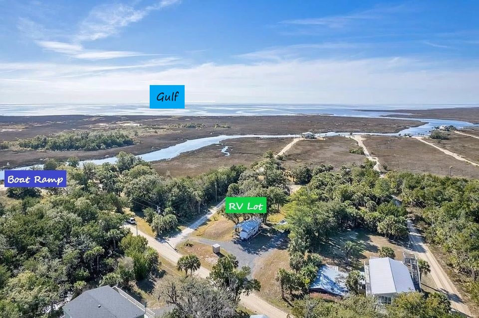 Easily put in your kayak, canoe or boat (watch your tides!) at the ramp next door. Stay in the creeks or the Gulf is just around the corner!