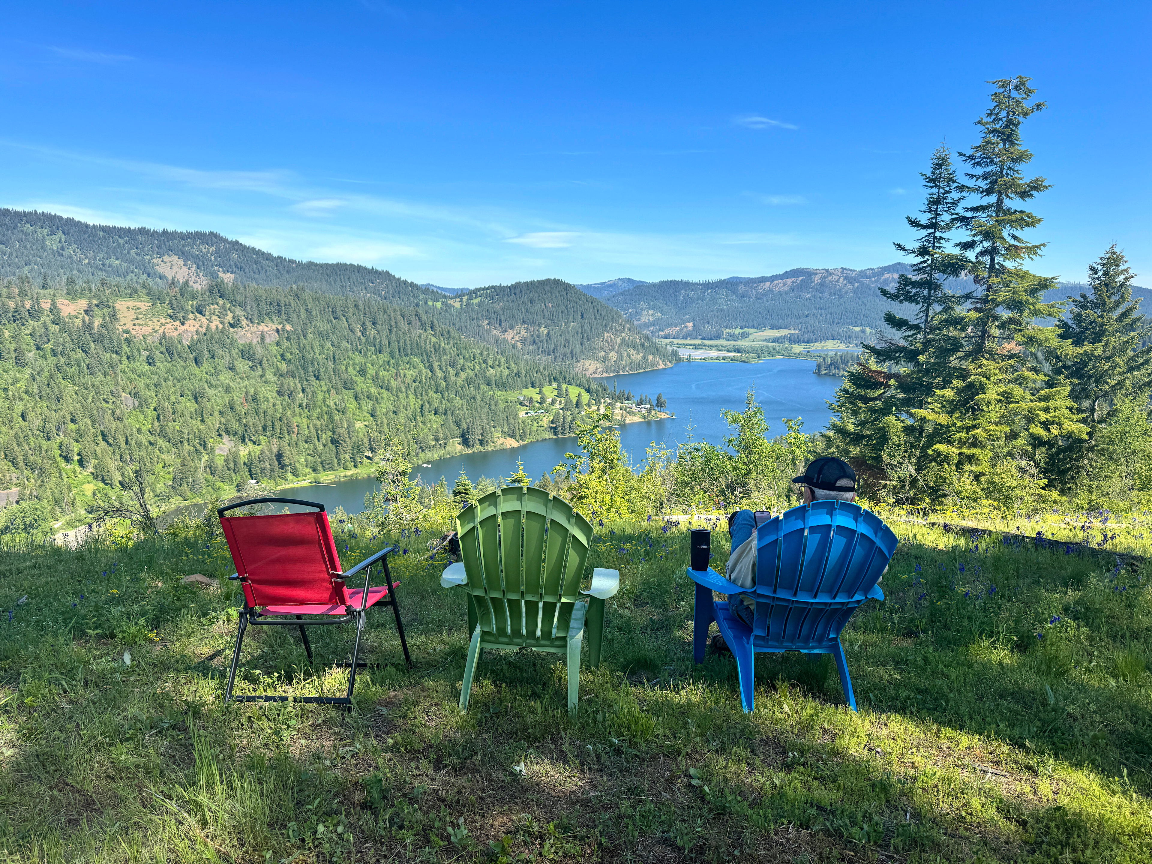 Morning coffee and views from property.