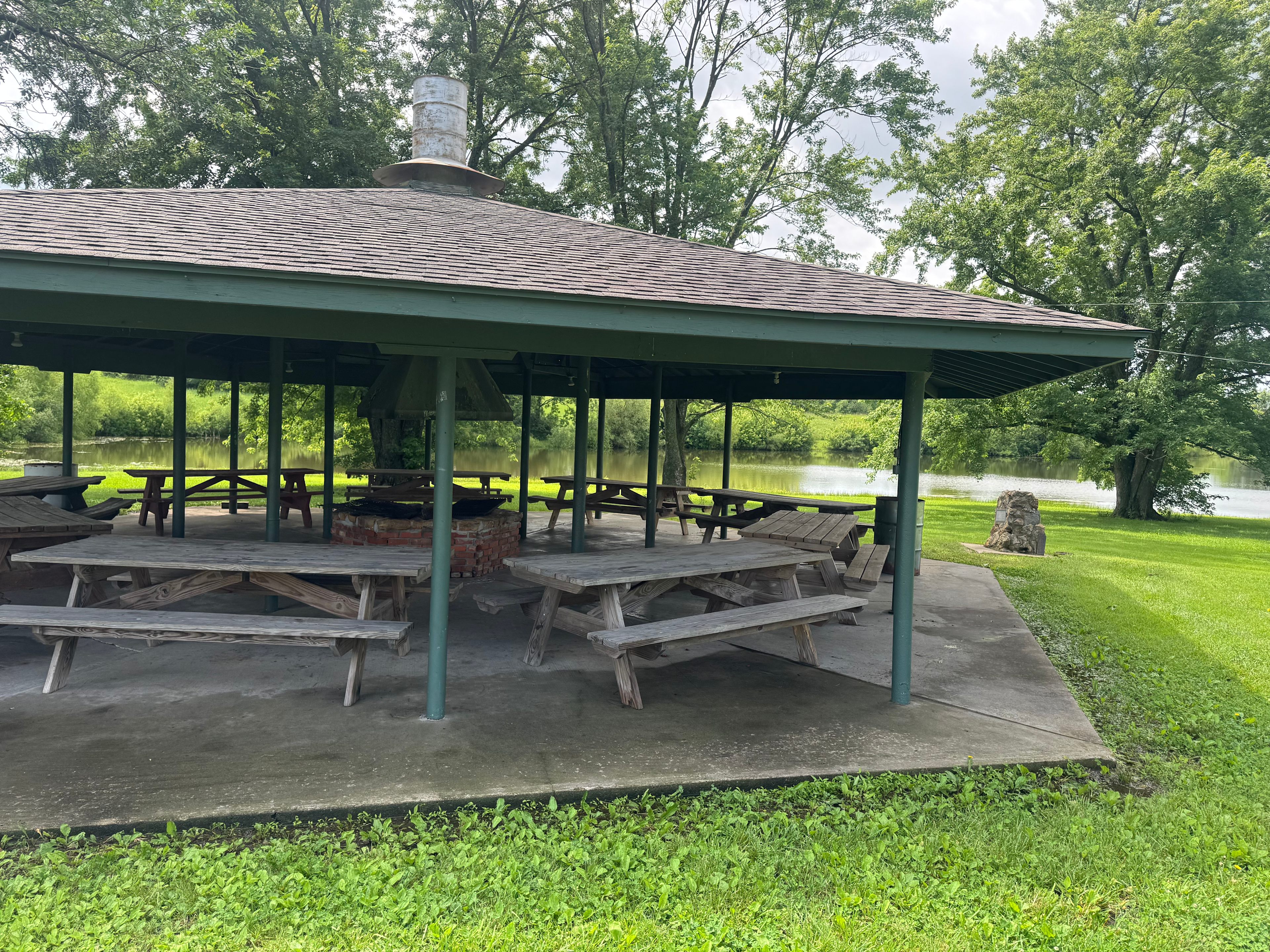 Two Pavilions to choose from East and West of the lake. 