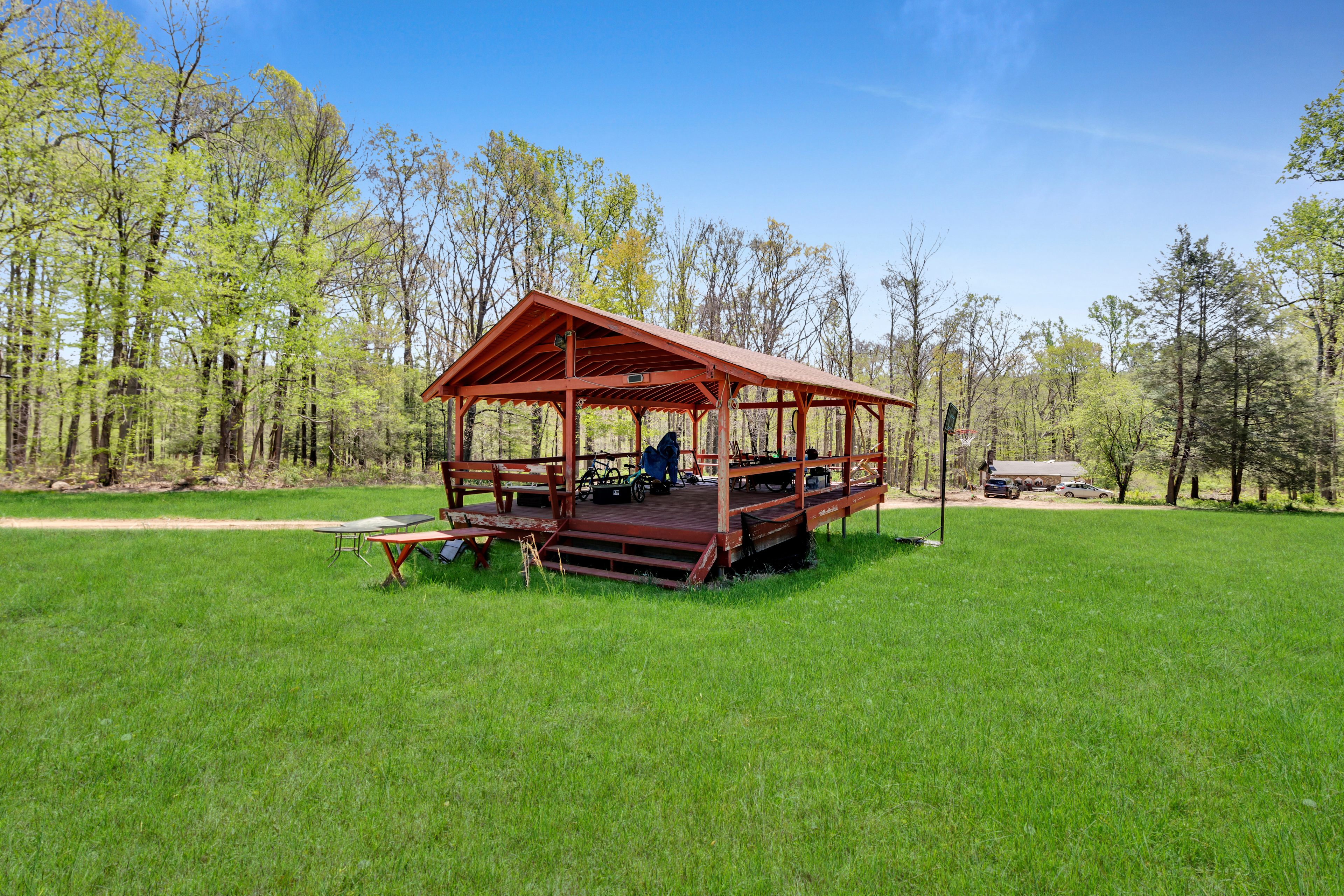 Woodland Camping Retreat w/ RV, Creeks, Trails & Pavilion