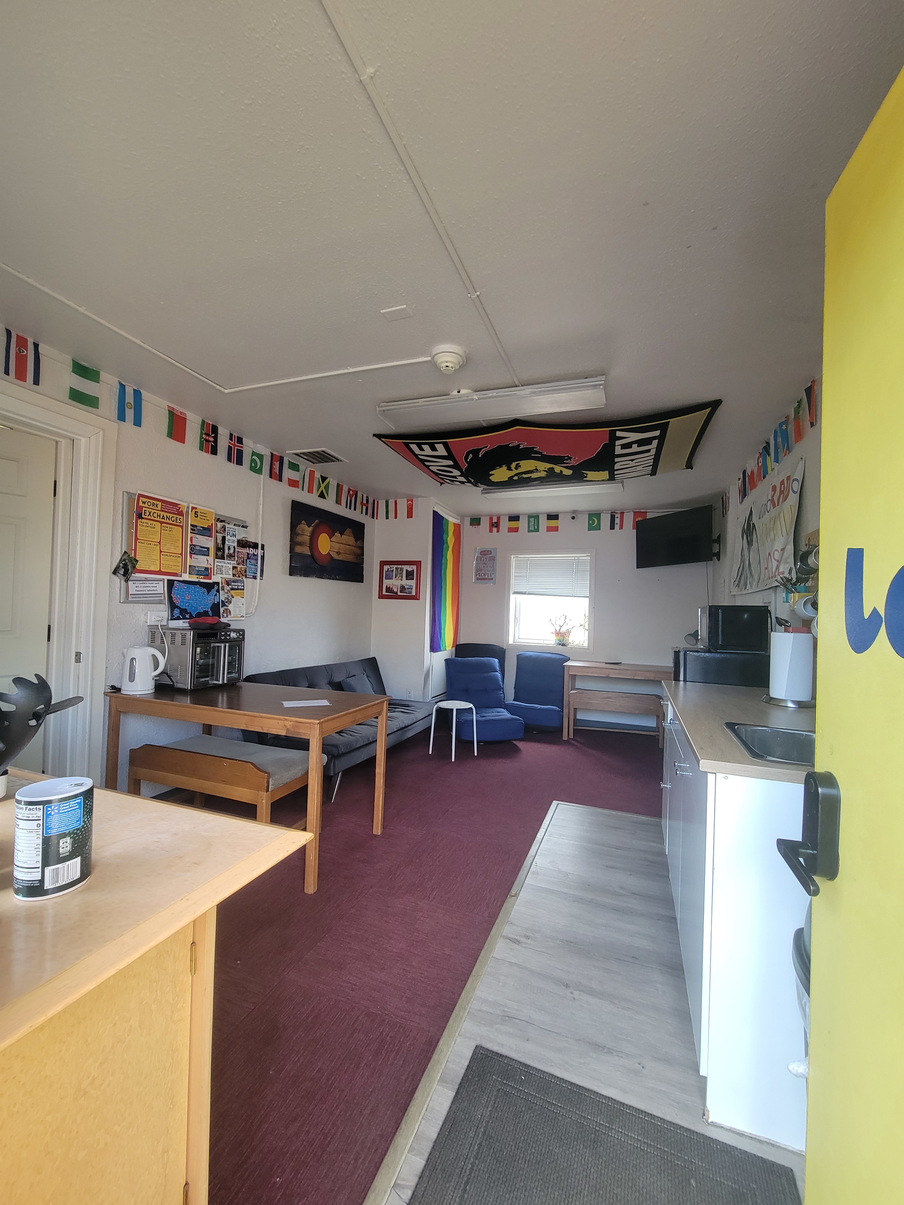 Lounge area has all you need.
