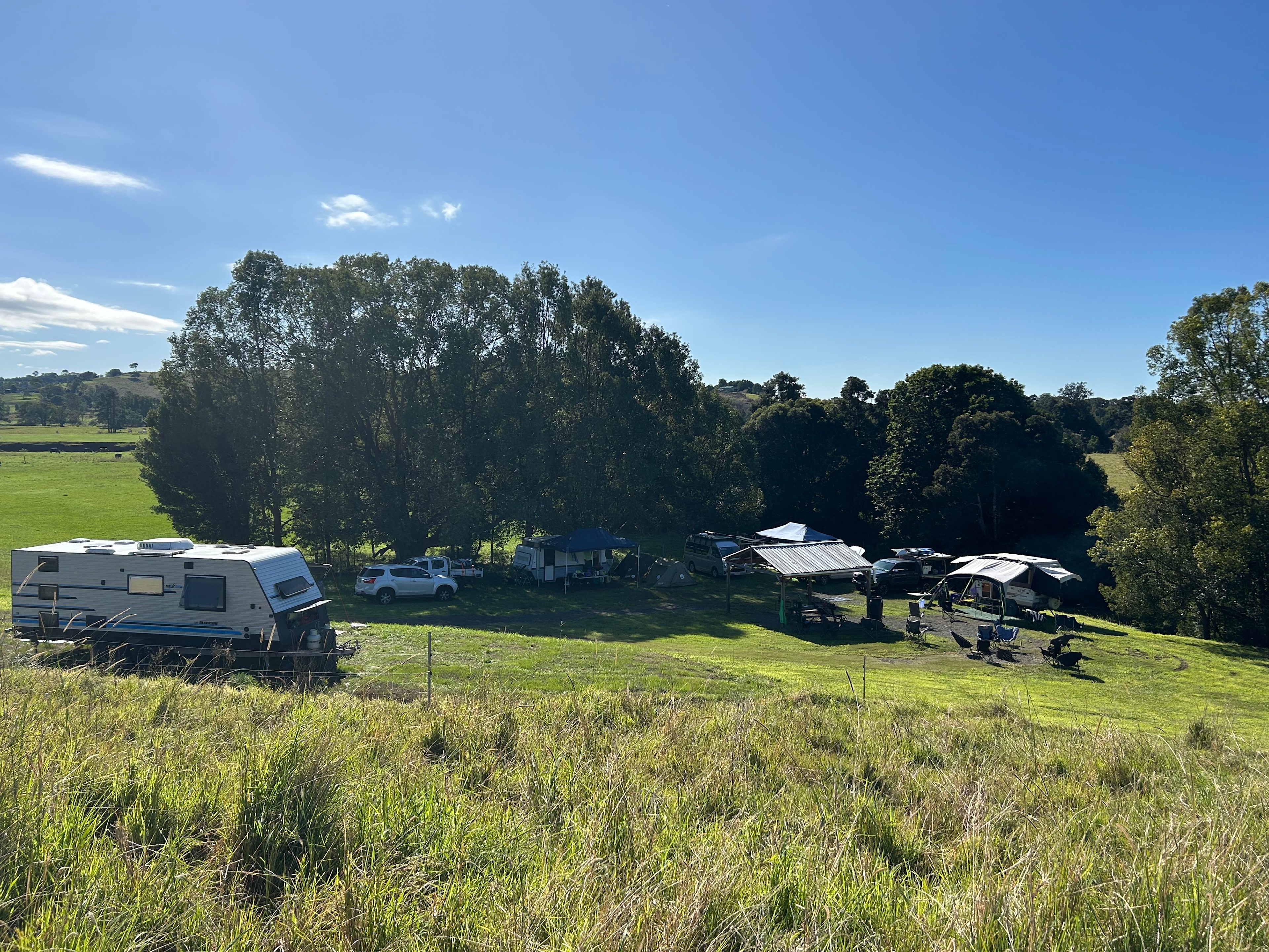 The set up on site