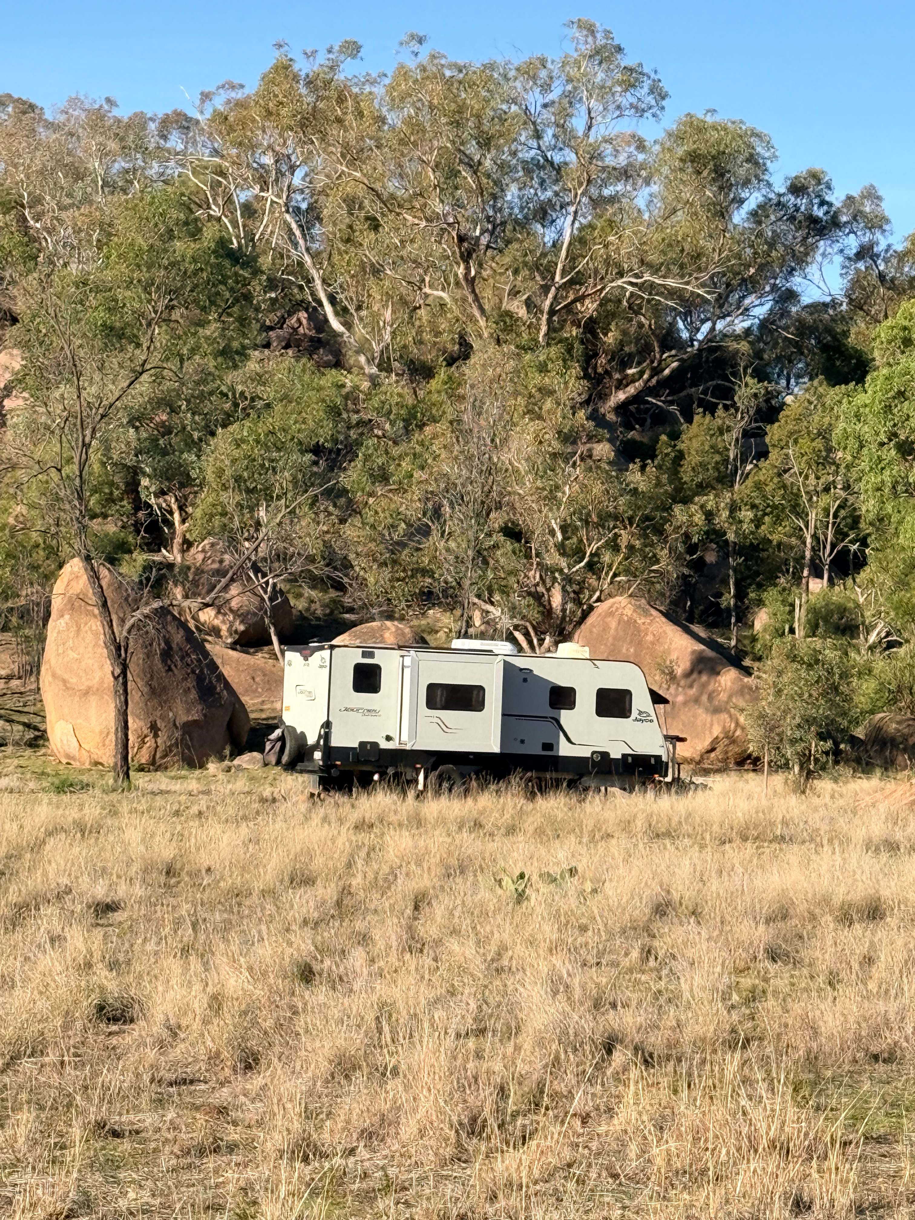 Looking across at the site. 