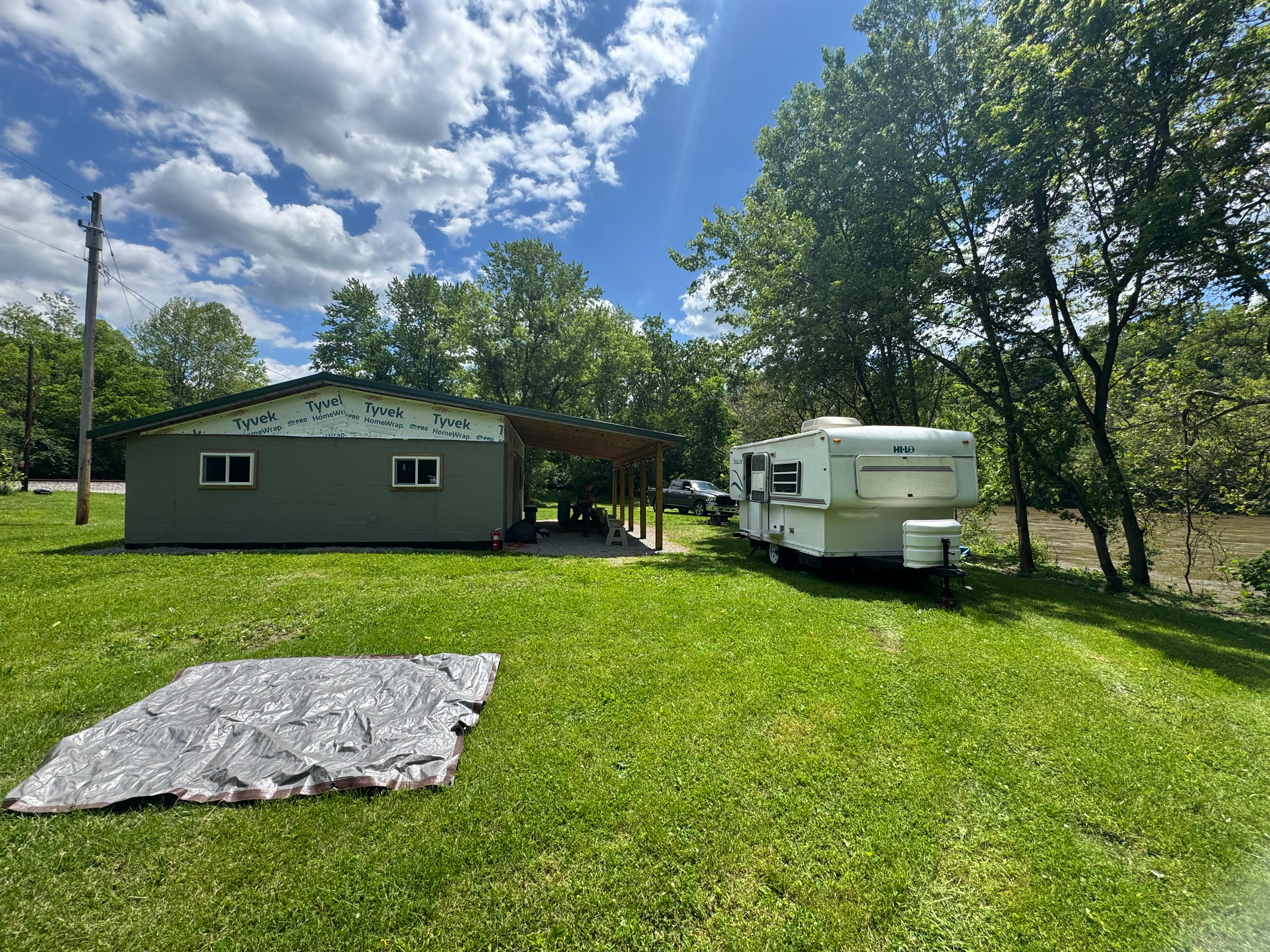 Riverside camp