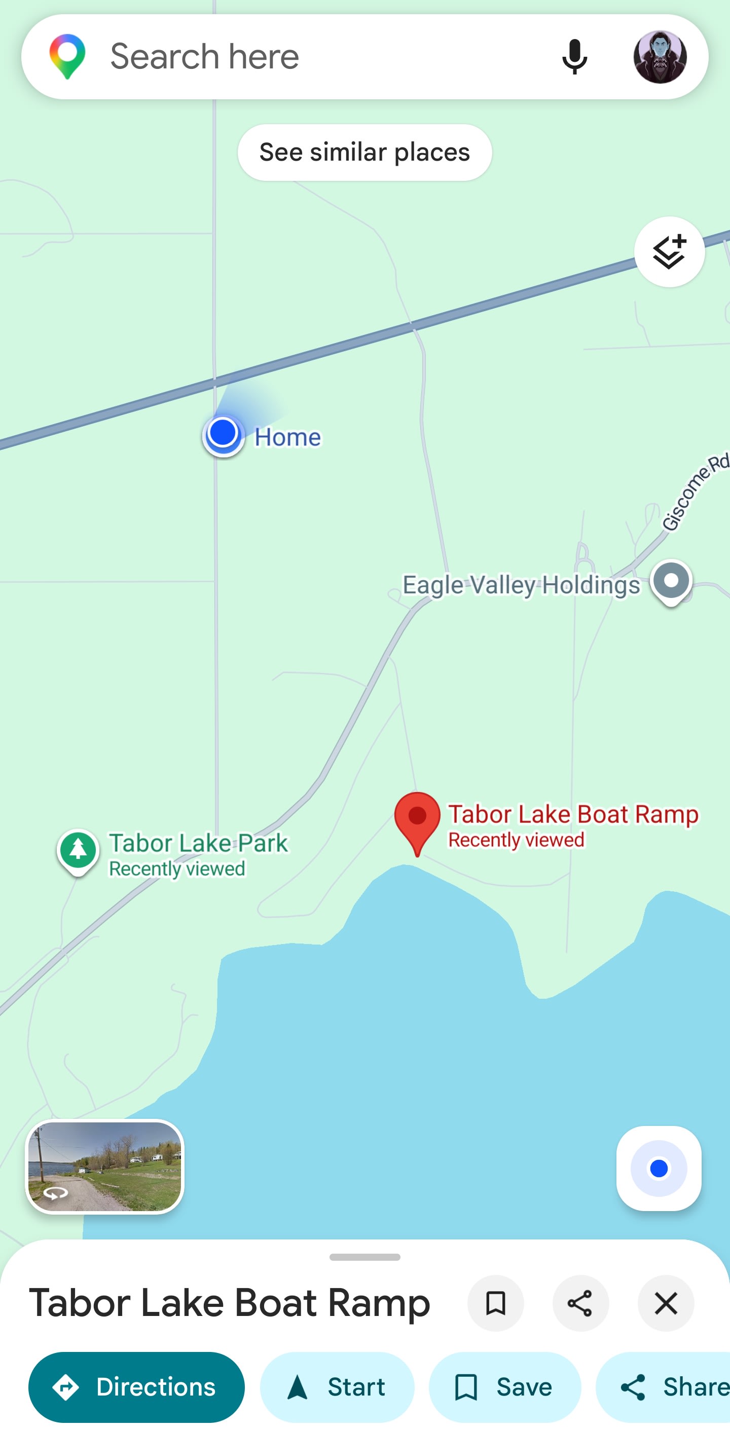 Nice little lake to launch a boat or just to get down to the Water