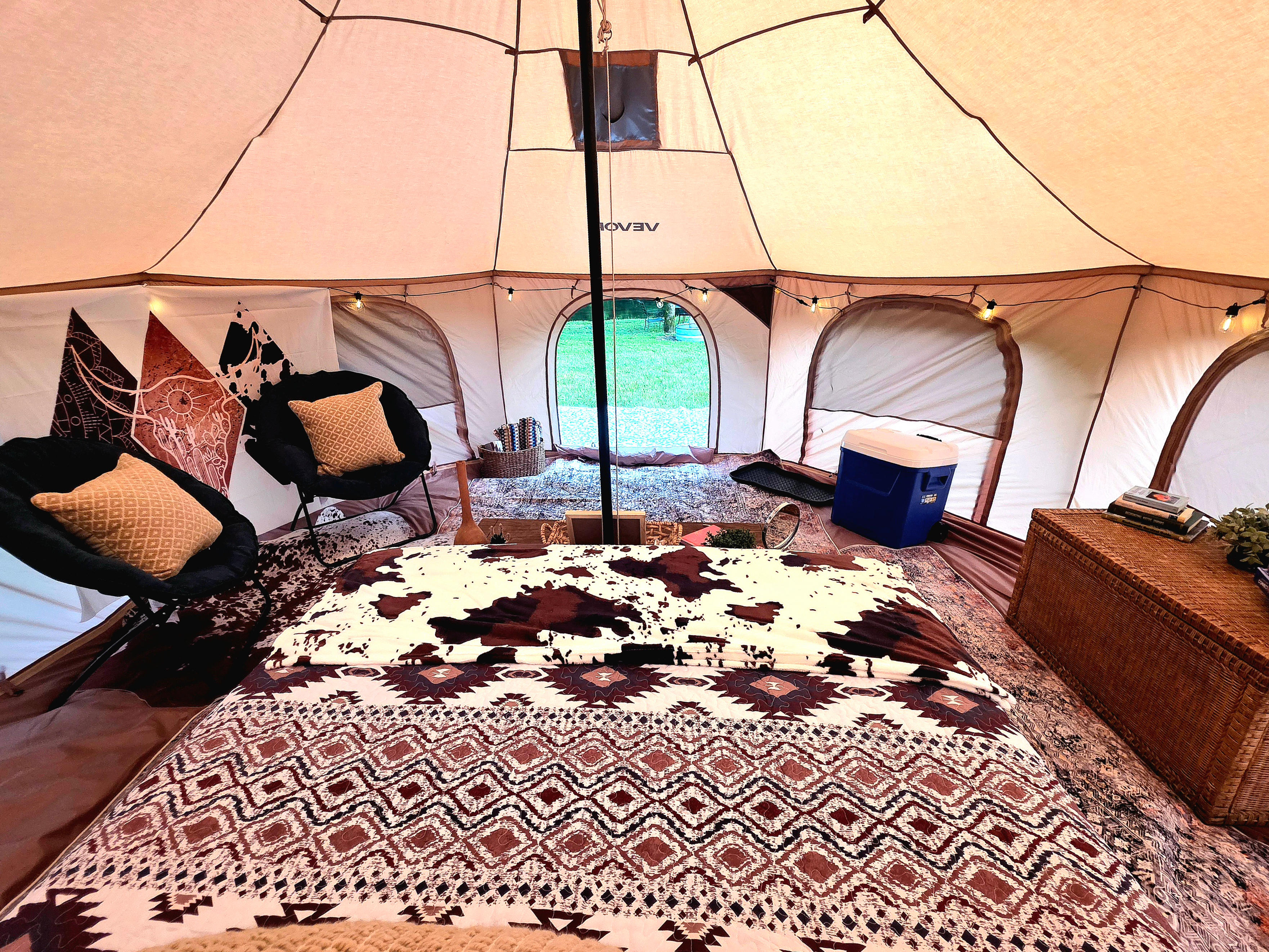 Tumbleweed Glamping Tent | Waterfront | Reed Creek
