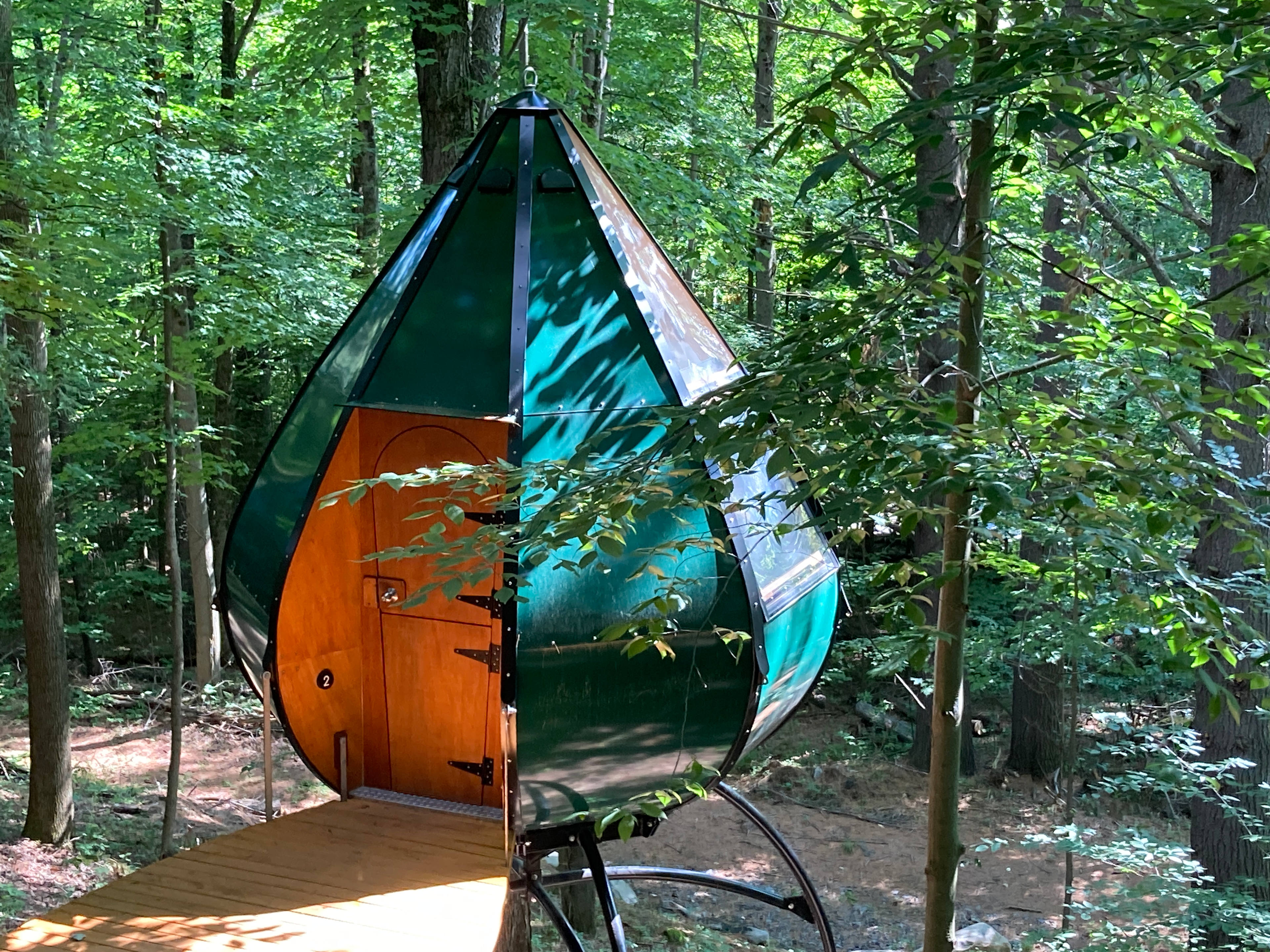 Air Drops hanging forest shelters