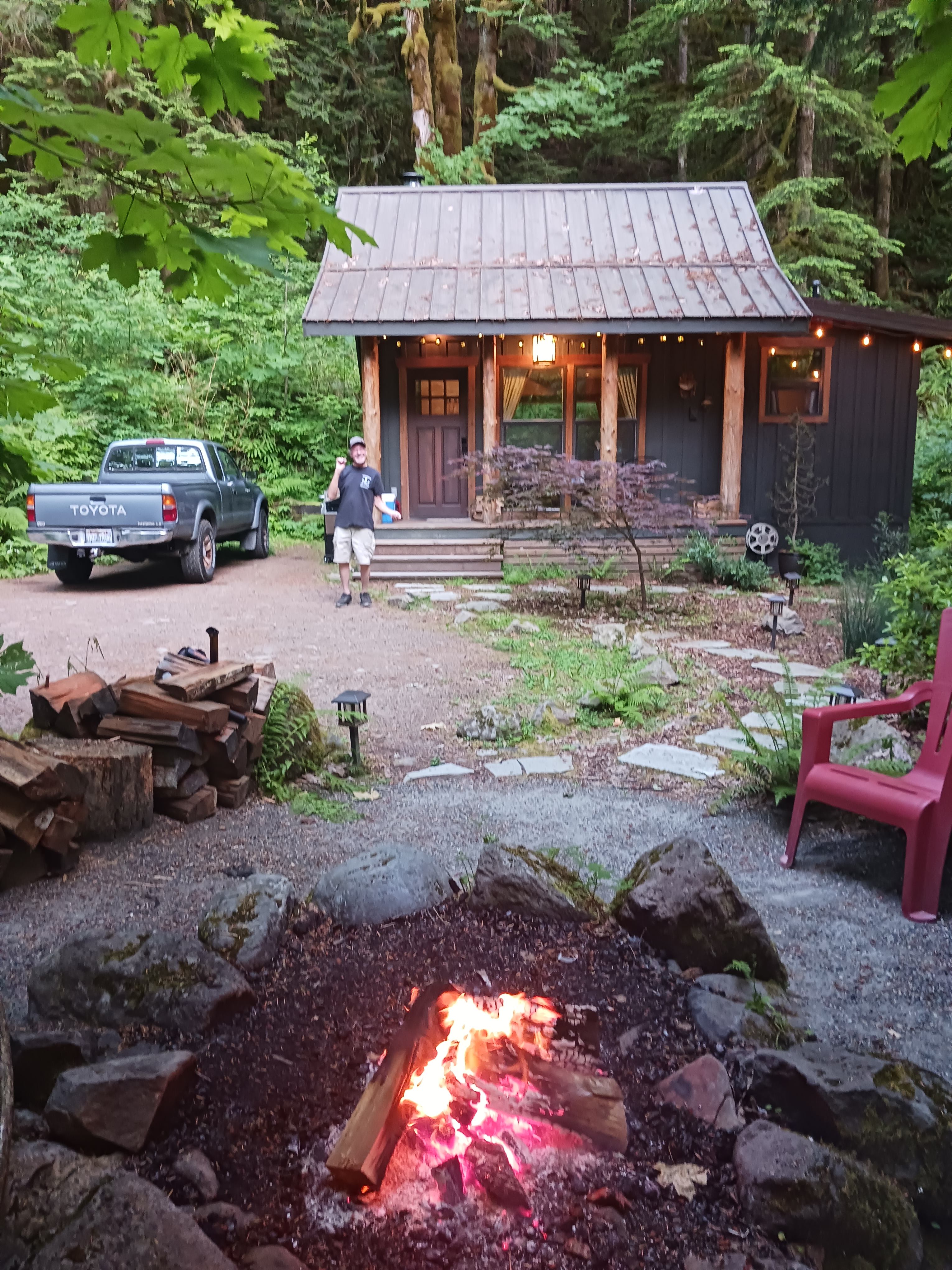 View from the firepit. The trees are glorious!