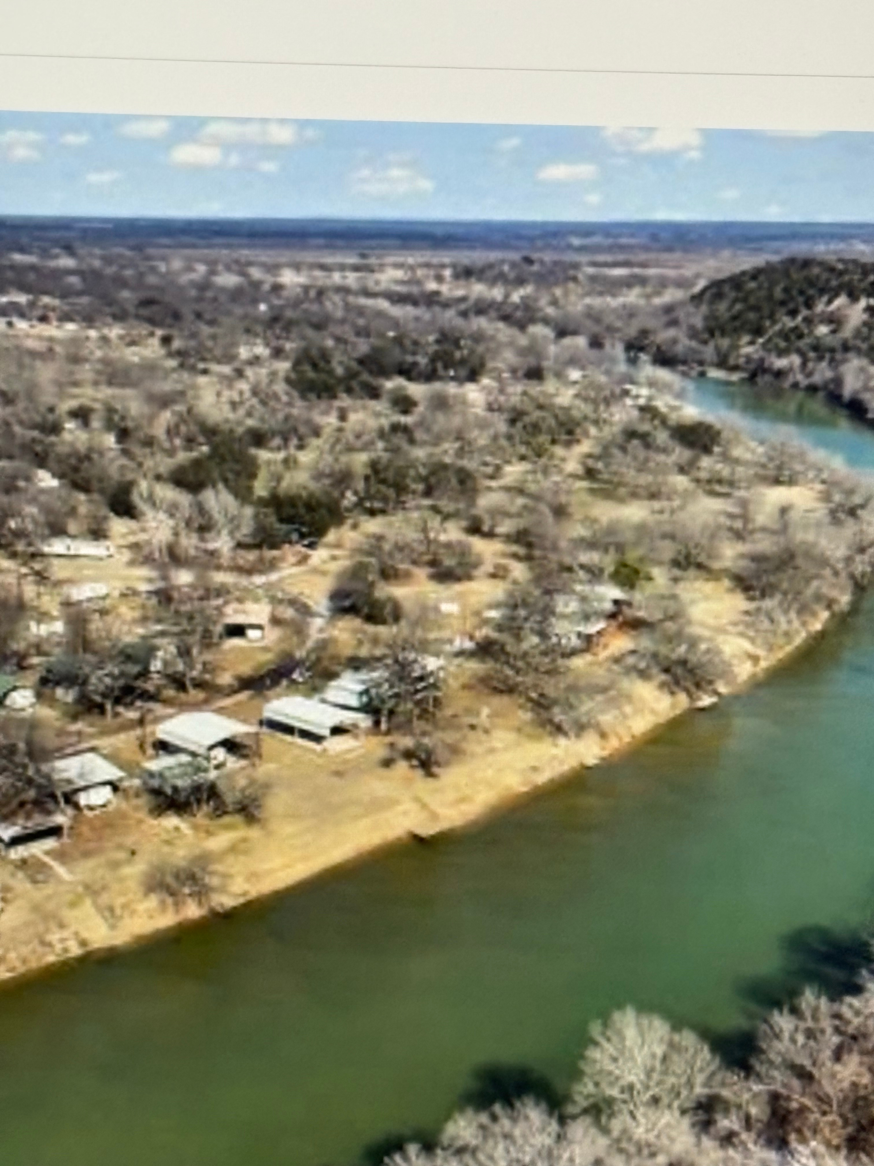 You are at the bottom of a large horseshoe on the Brazos River