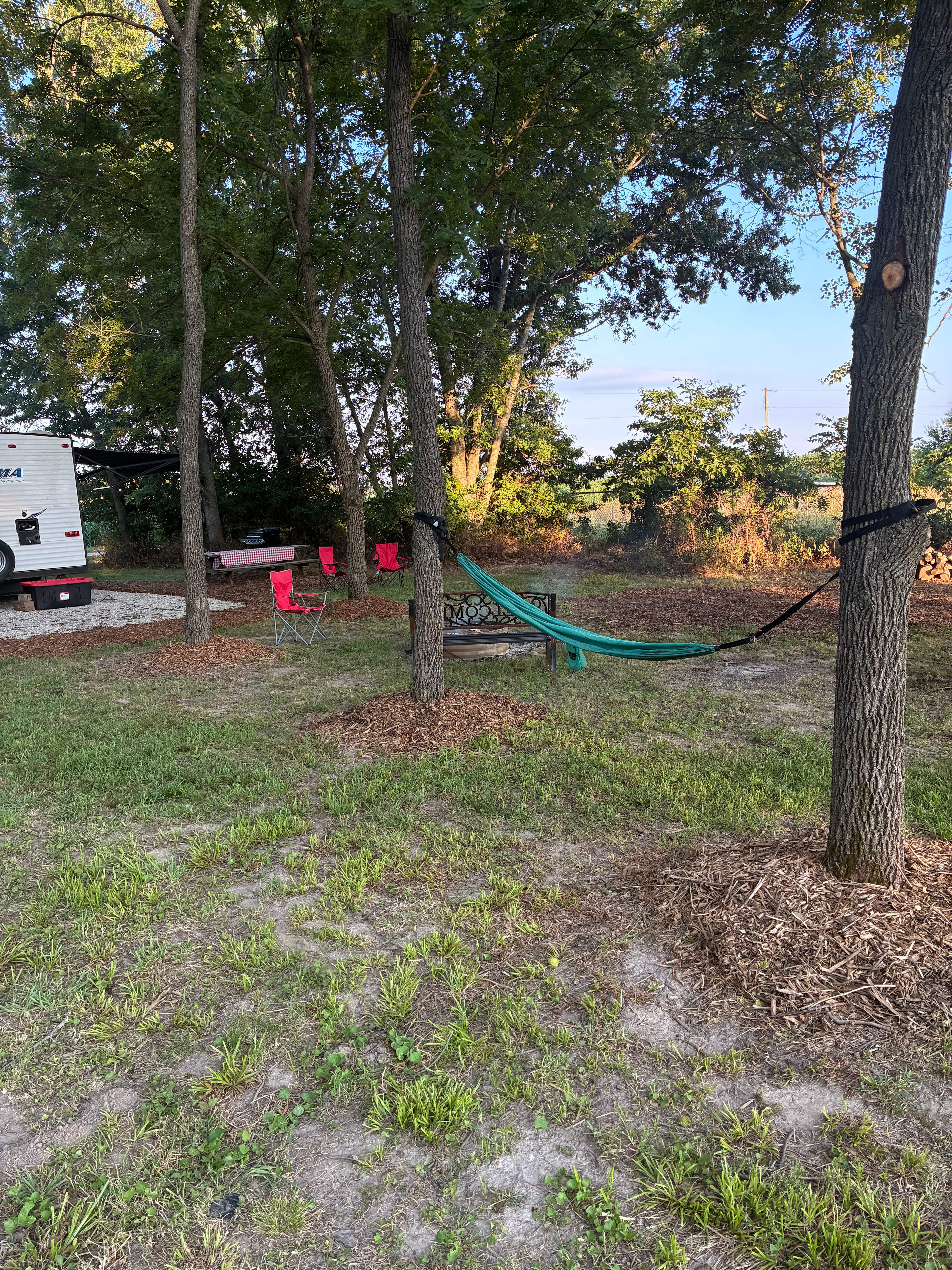 Camp at Fyke Hill